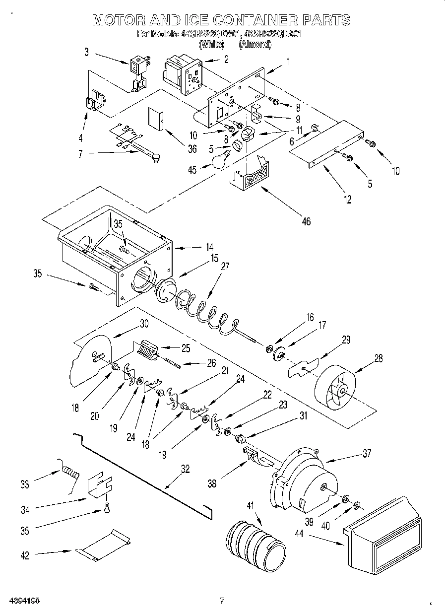 05 - MOTOR AND ICE CONTAINER