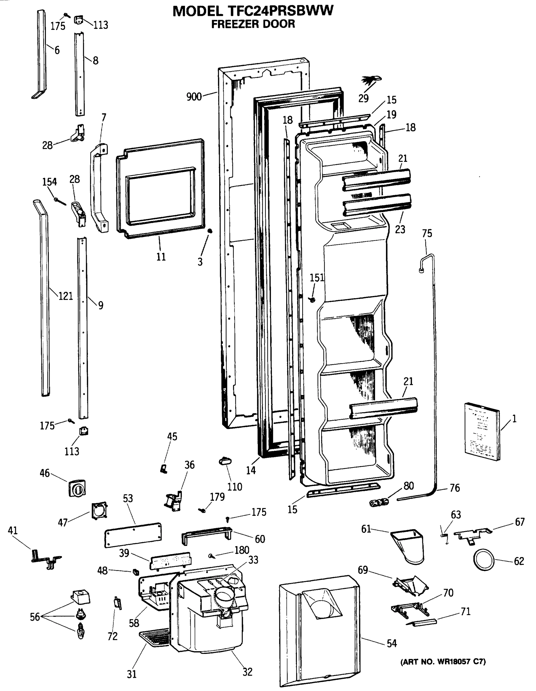 FREEZER DOOR