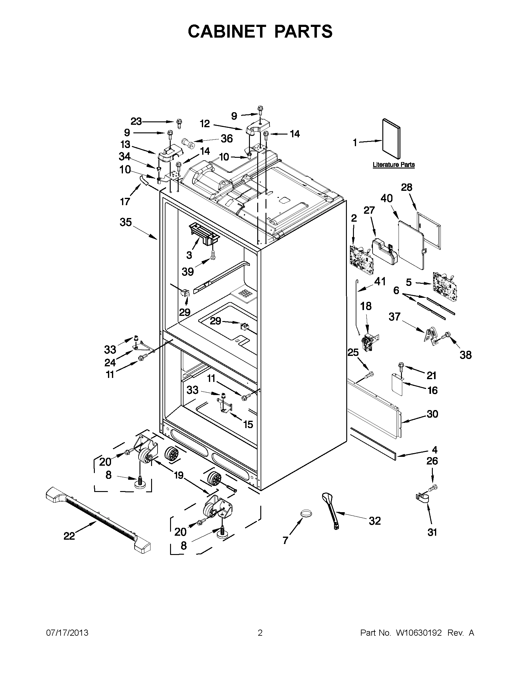 01 - CABINET PARTS