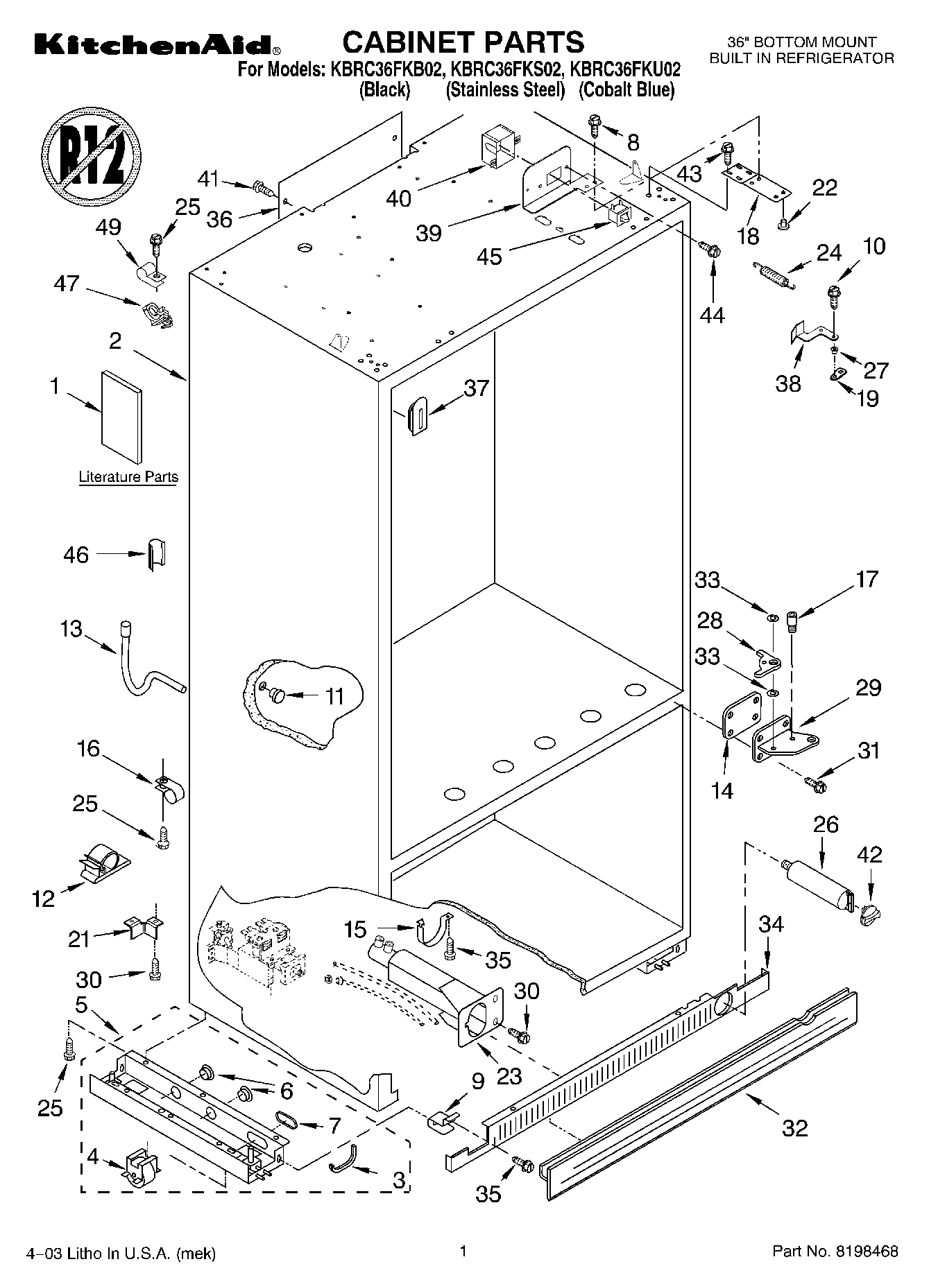 01 - CABINET PARTS