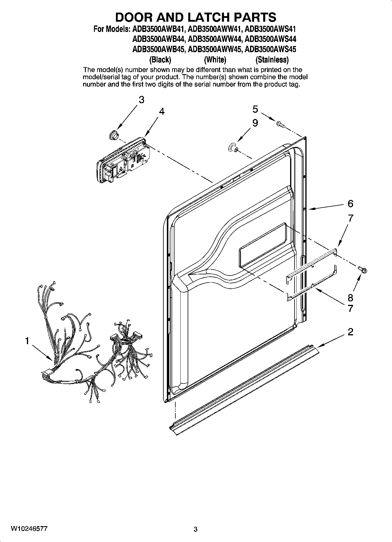 03 - DOOR AND LATCH PARTS
