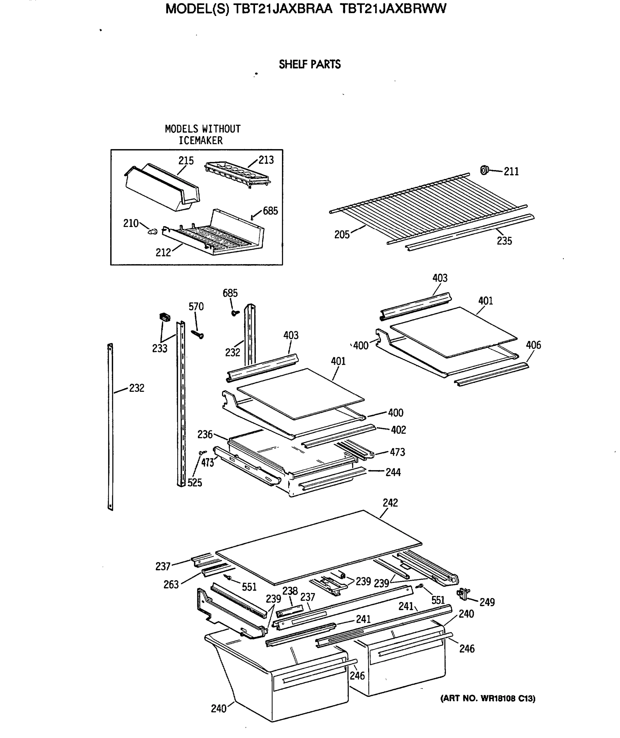 SHELF PARTS