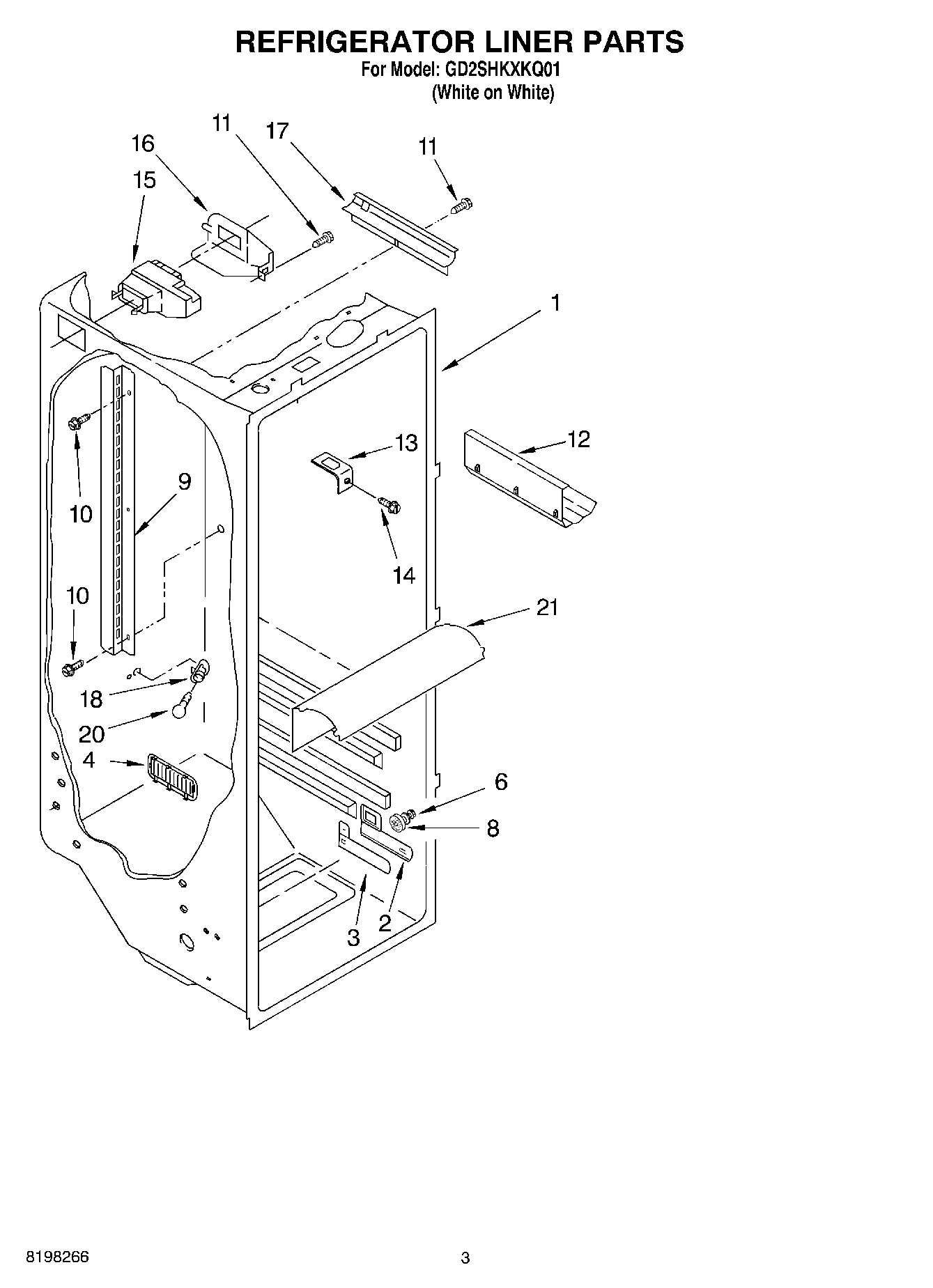 02 - REFRIGERATOR LINER