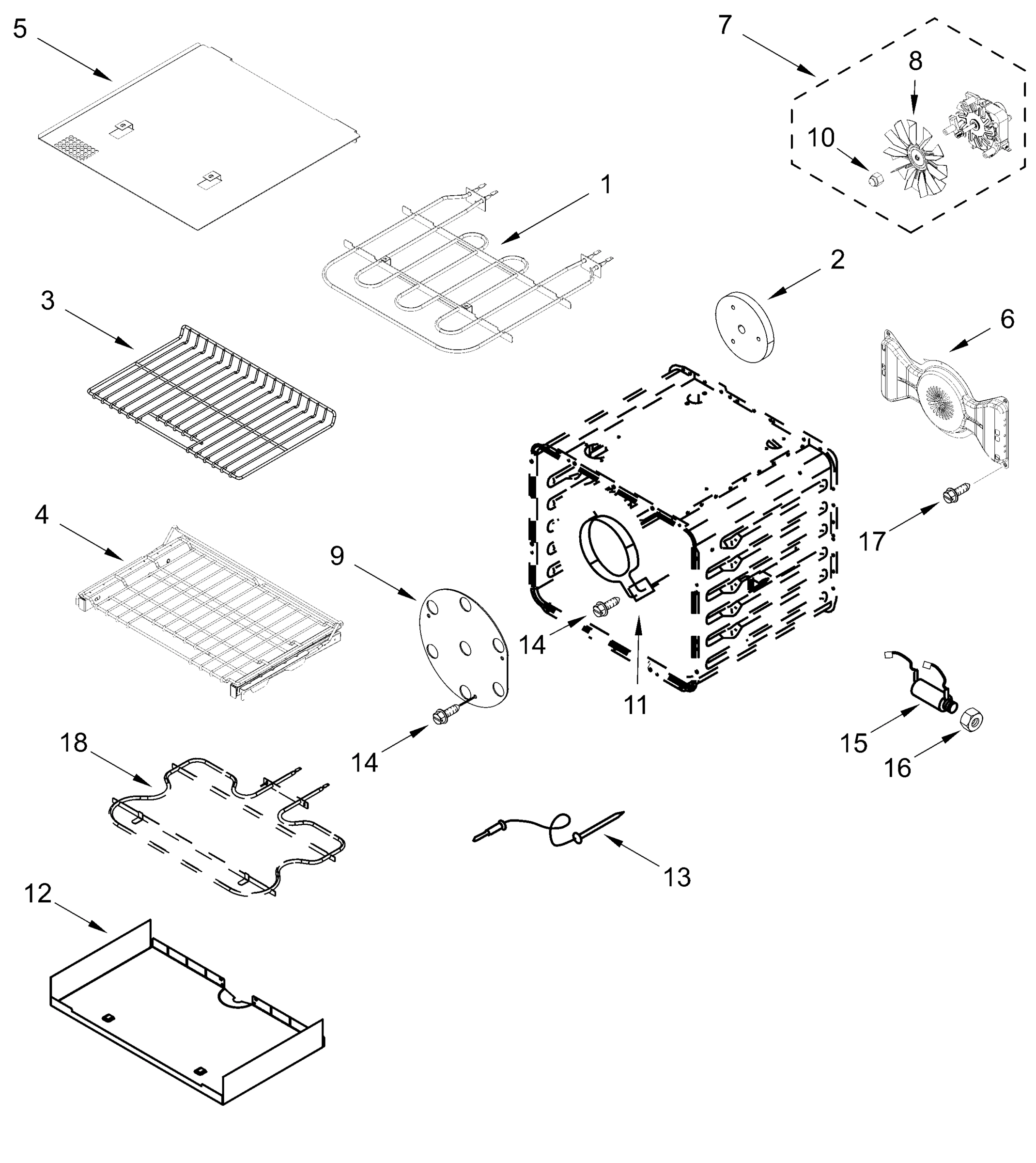 INTERNAL OVEN PARTS (30 in)