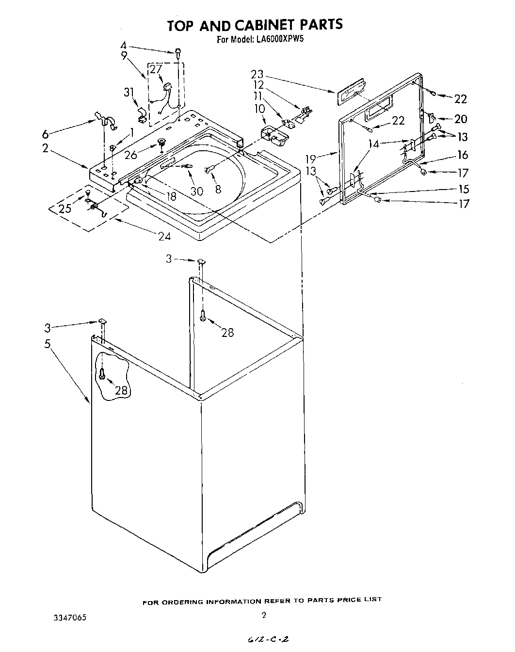 02 - TOP AND CABINET , LITERATURE AND OPTIONAL