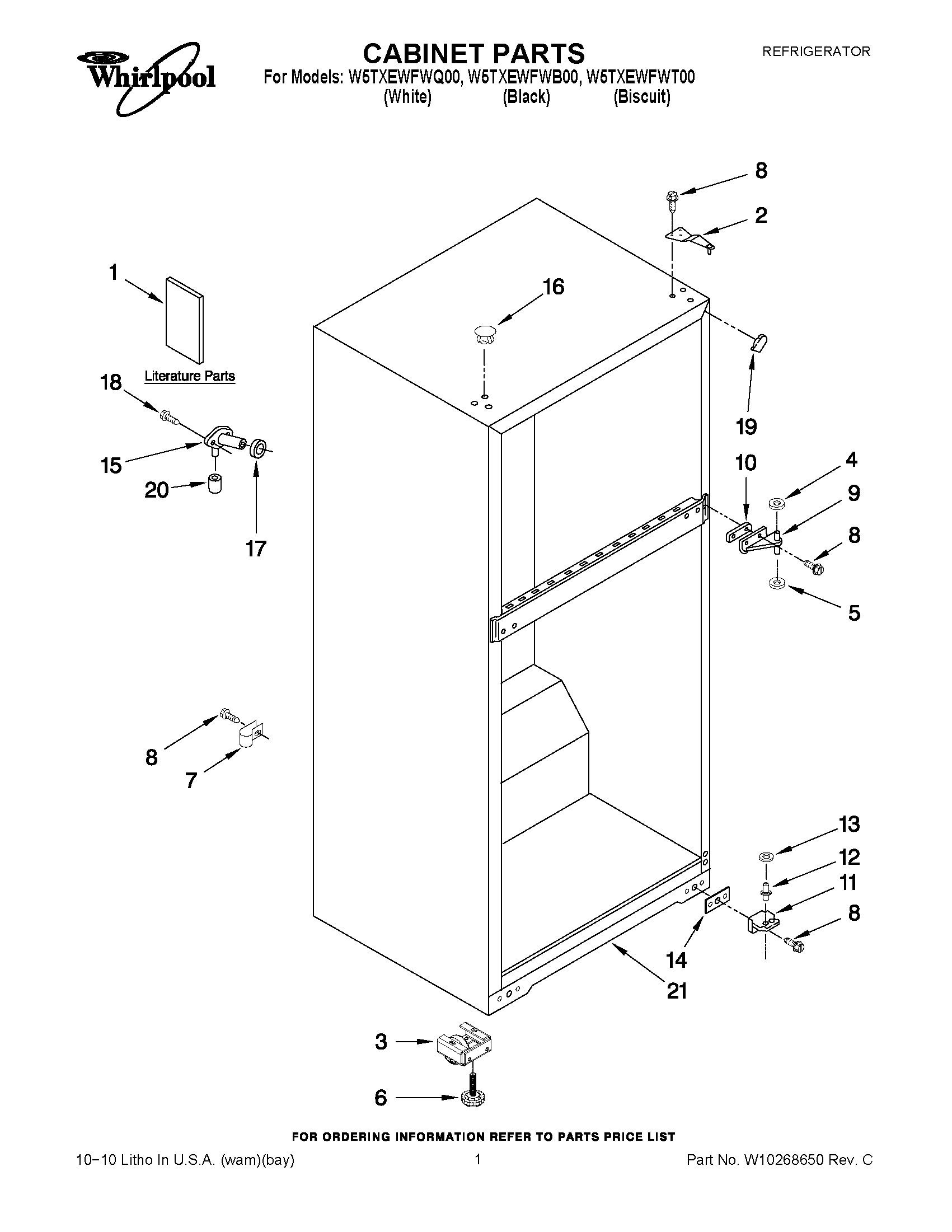 01 - CABINET PARTS