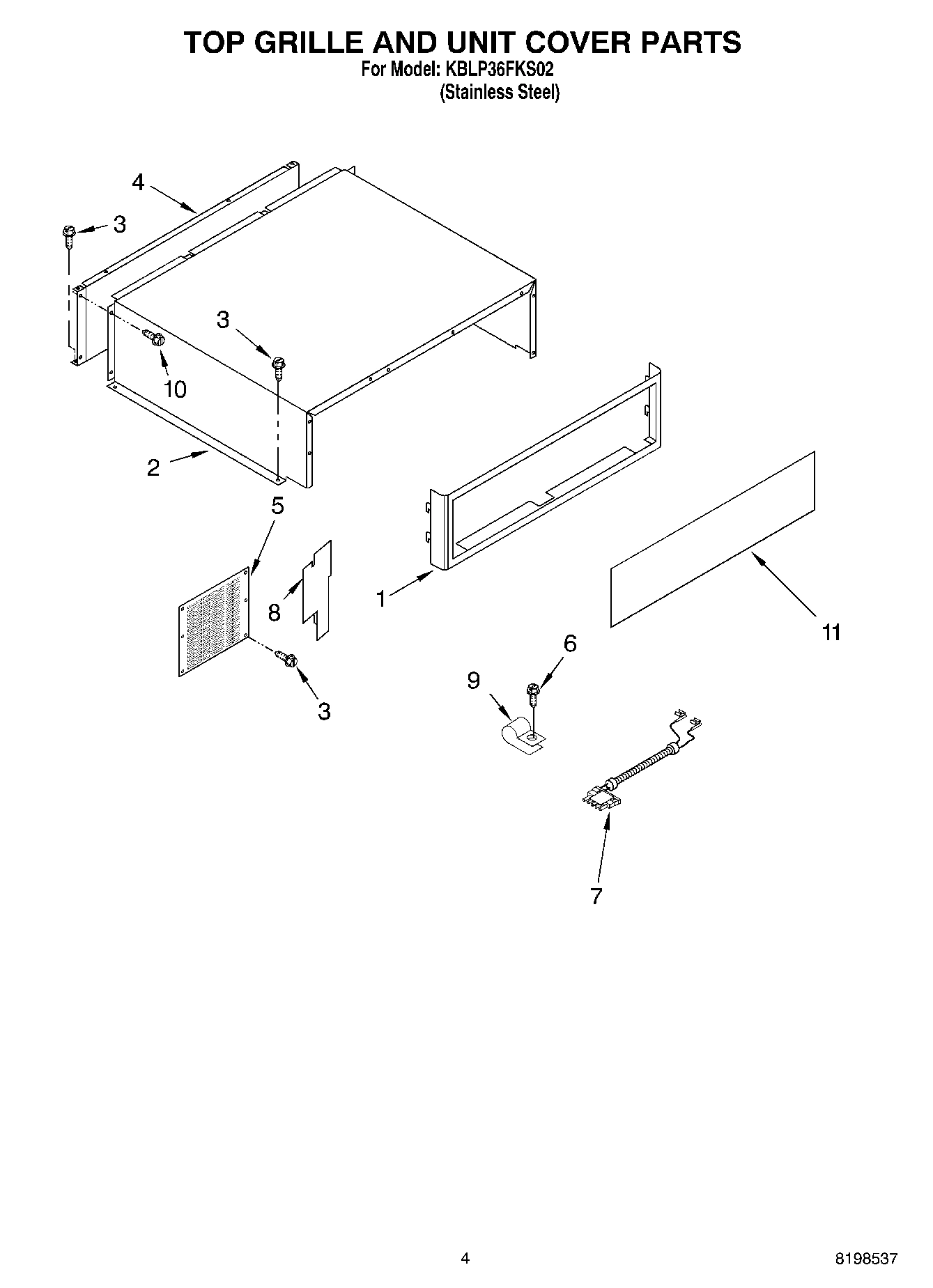 03 - TOP GRILLE AND UNIT COVER PARTS