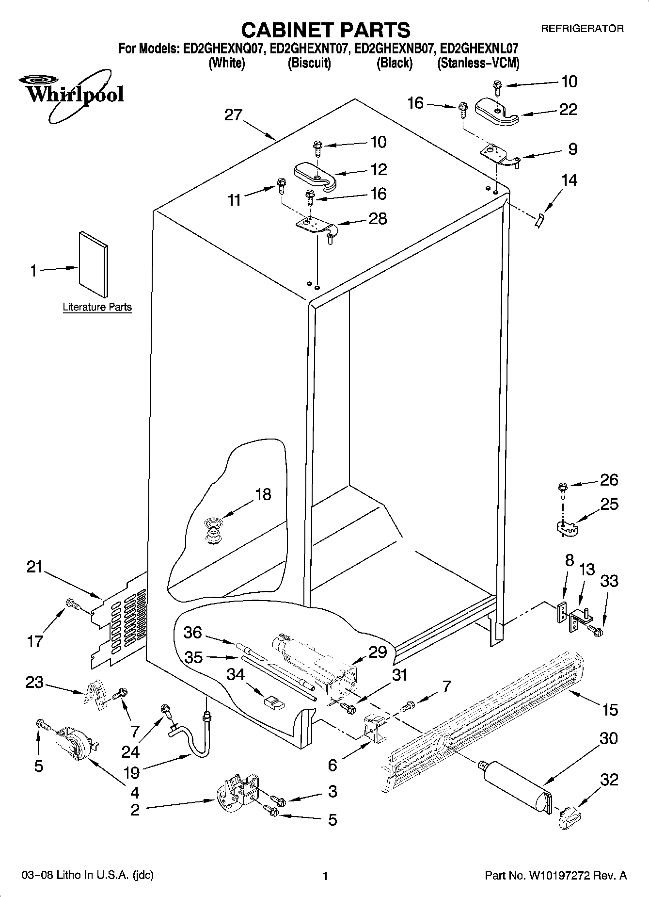 01 - CABINET PARTS