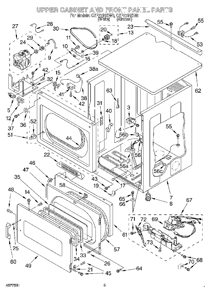 03 - UPPER CABINET AND FRONT PANEL