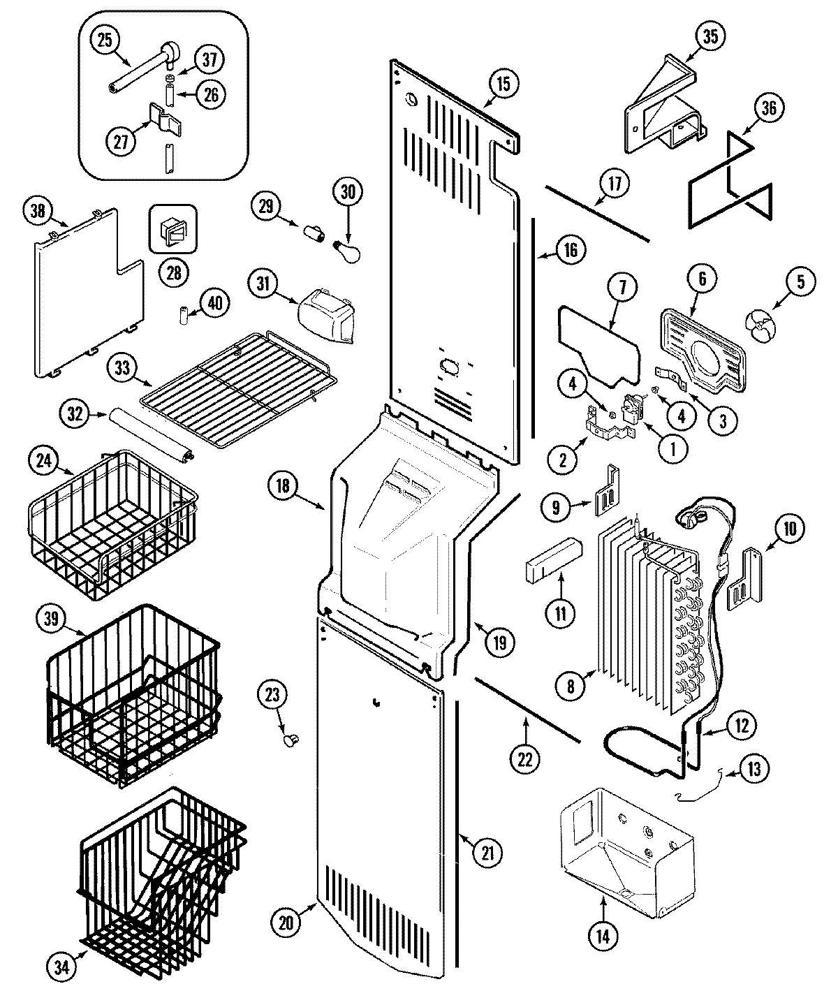 04 - FREEZER COMPARTMENT (BISQUE)