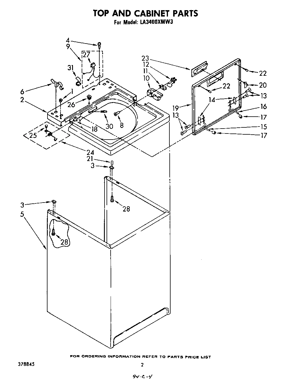 02 - TOP AND CABINET , LITERATURE AND OPTIONAL