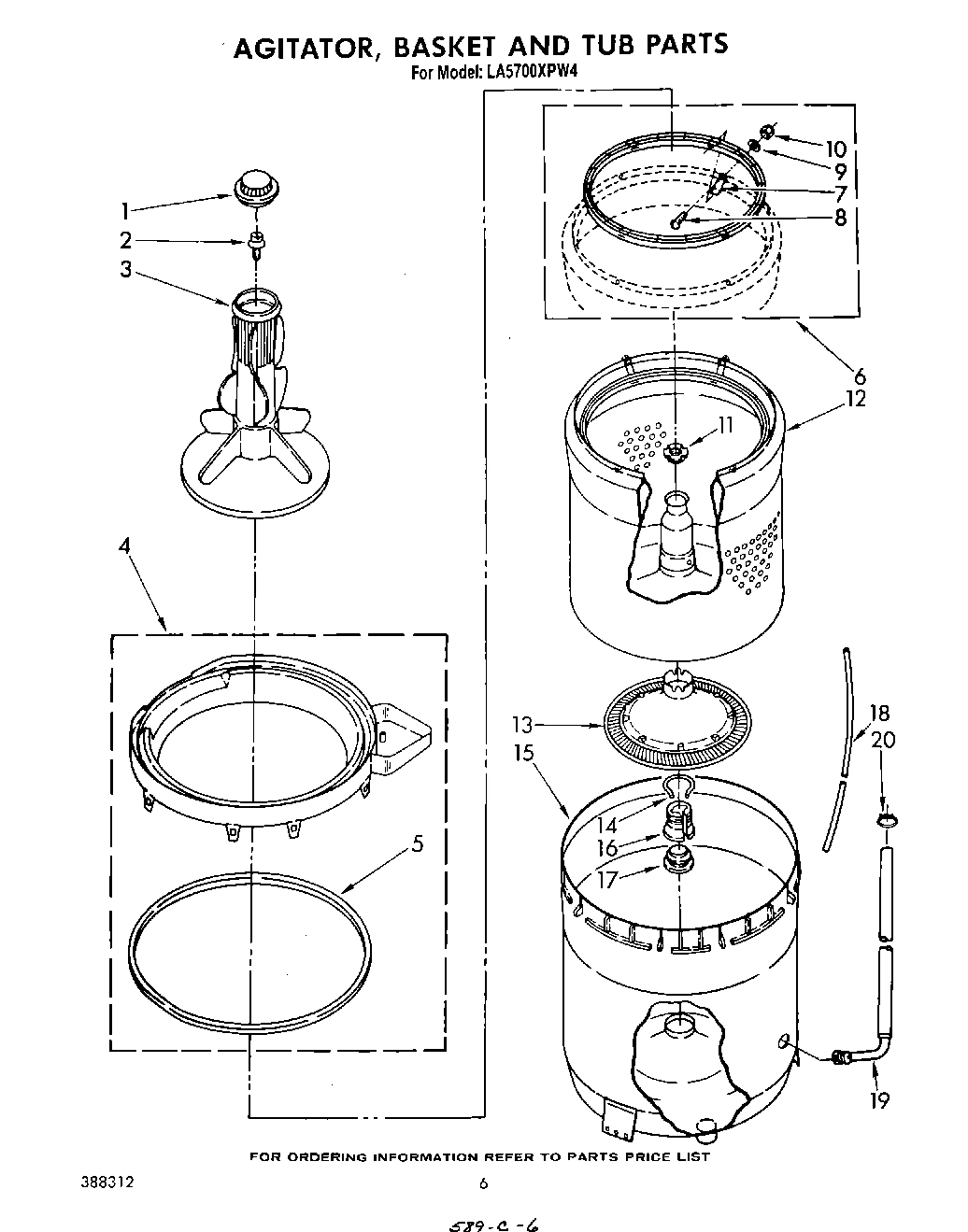 04 - AGITATOR, BASKET AND TUB