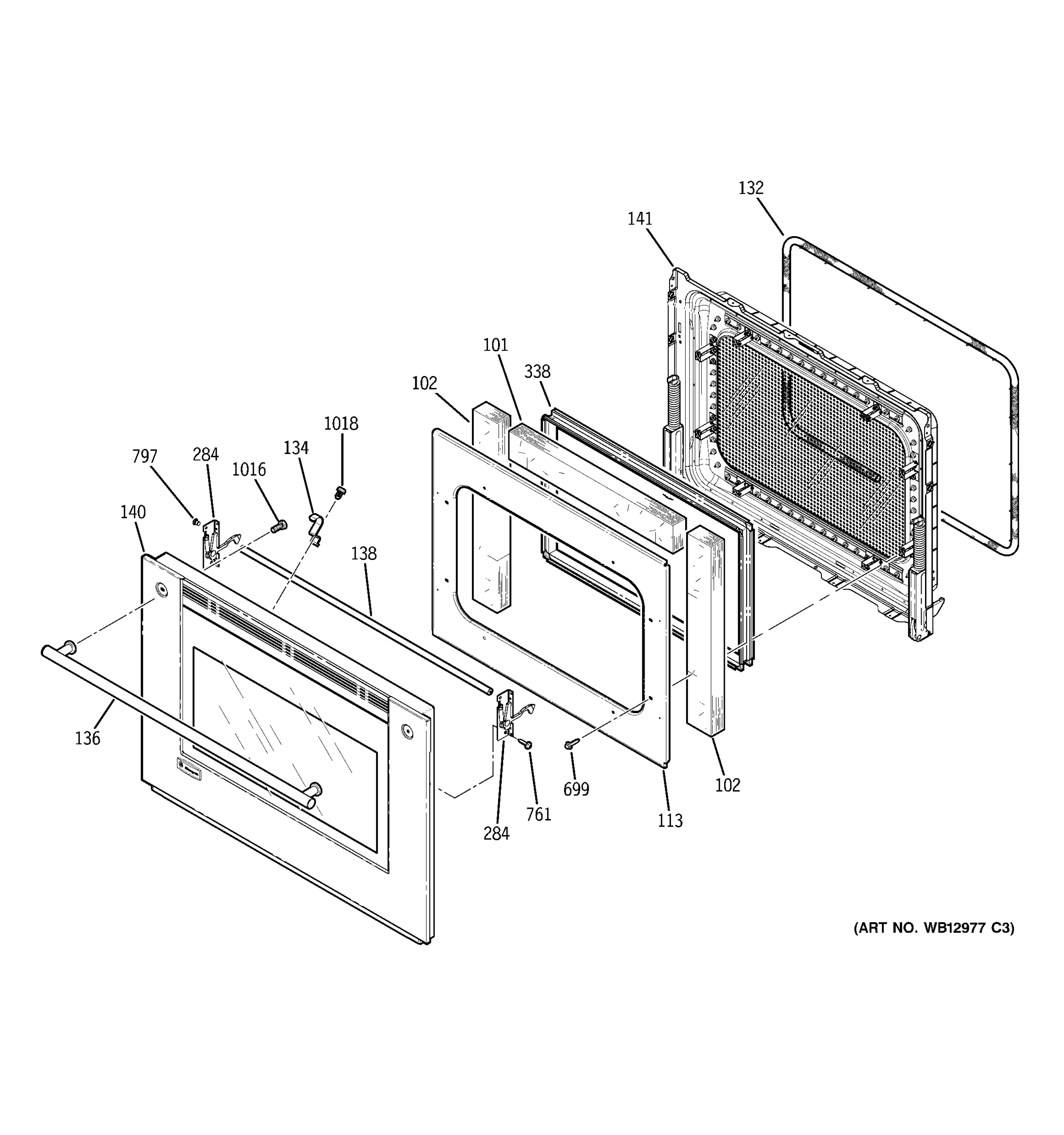 UPPER OVEN DOOR