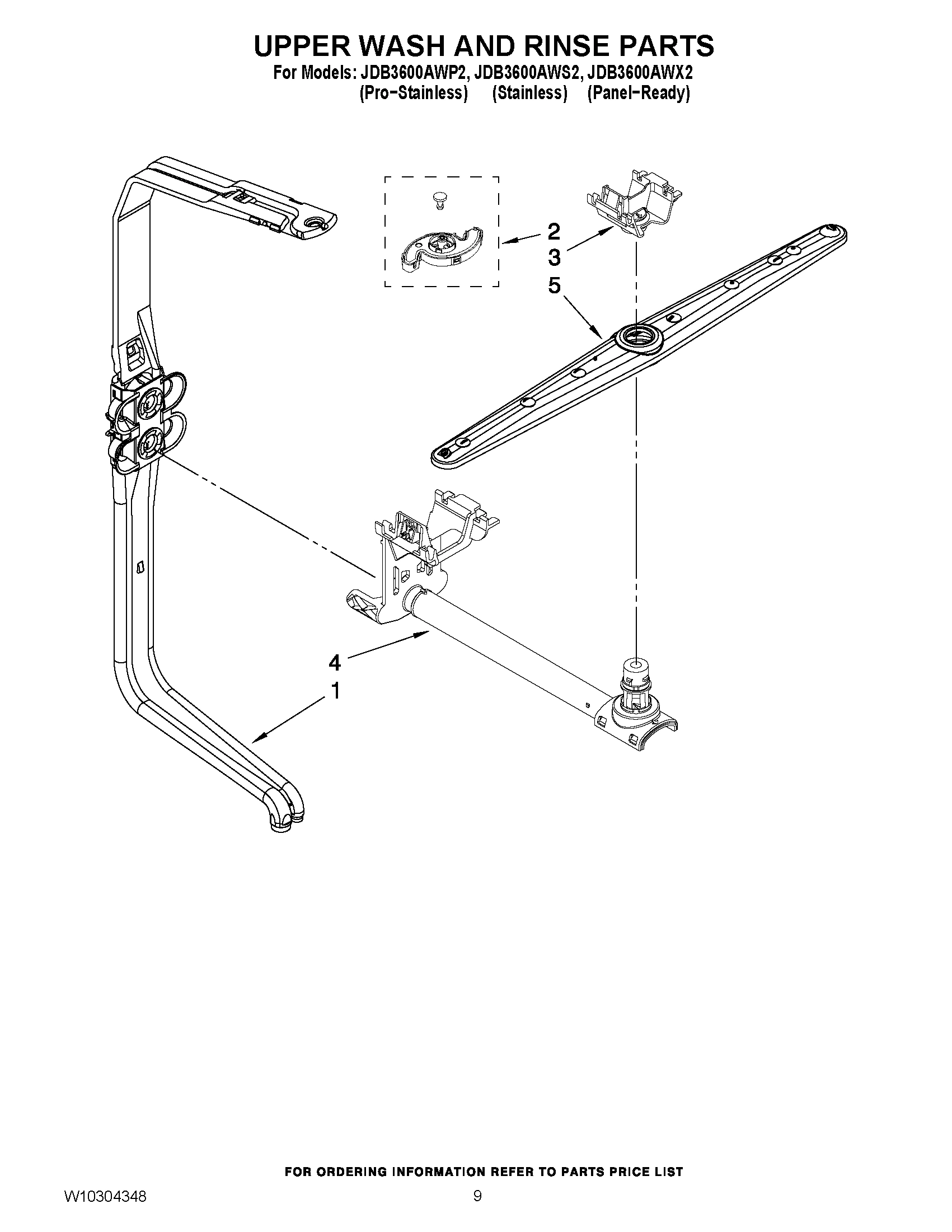 07 - UPPER WASH AND RINSE PARTS