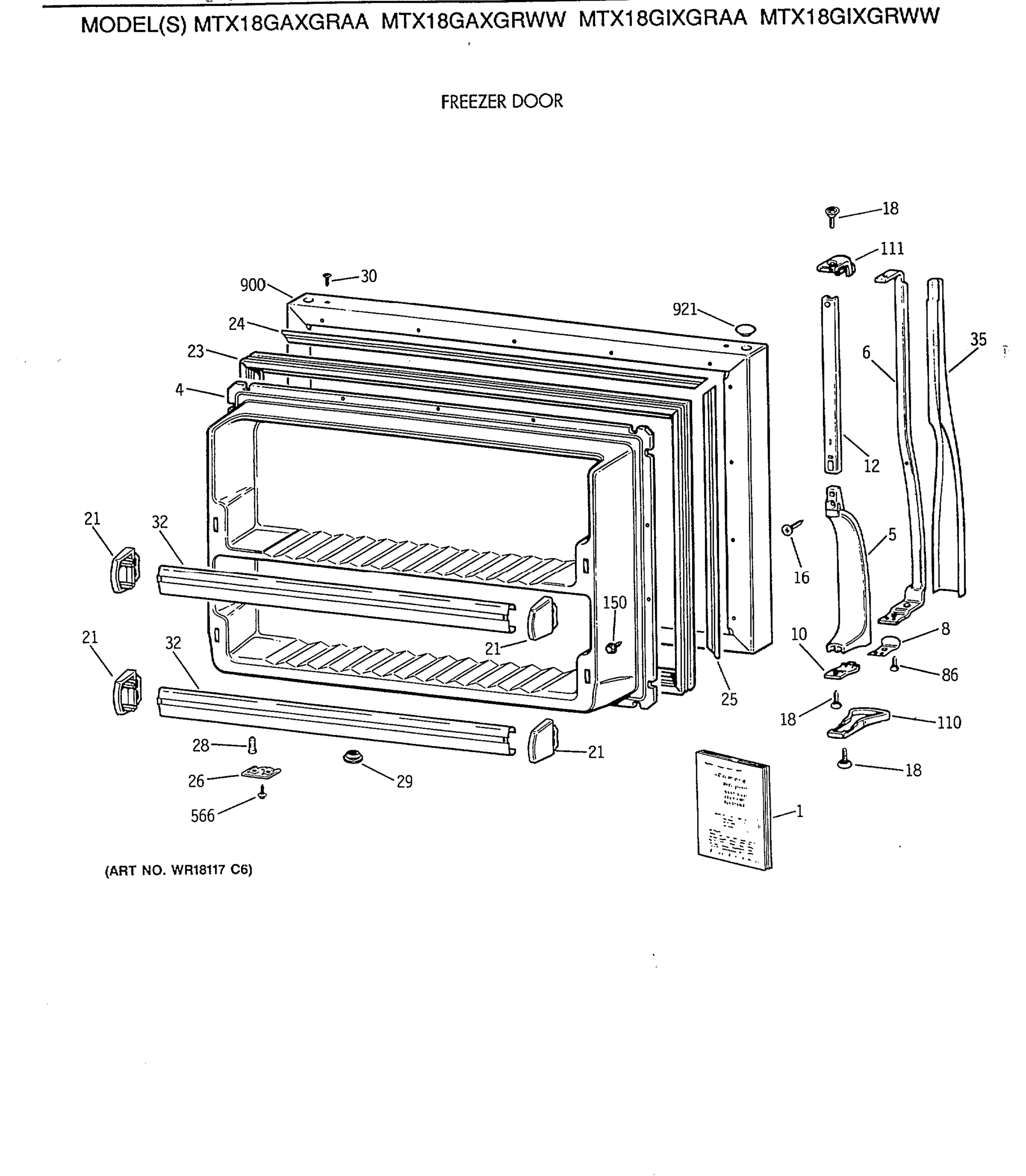 FREEZER DOOR