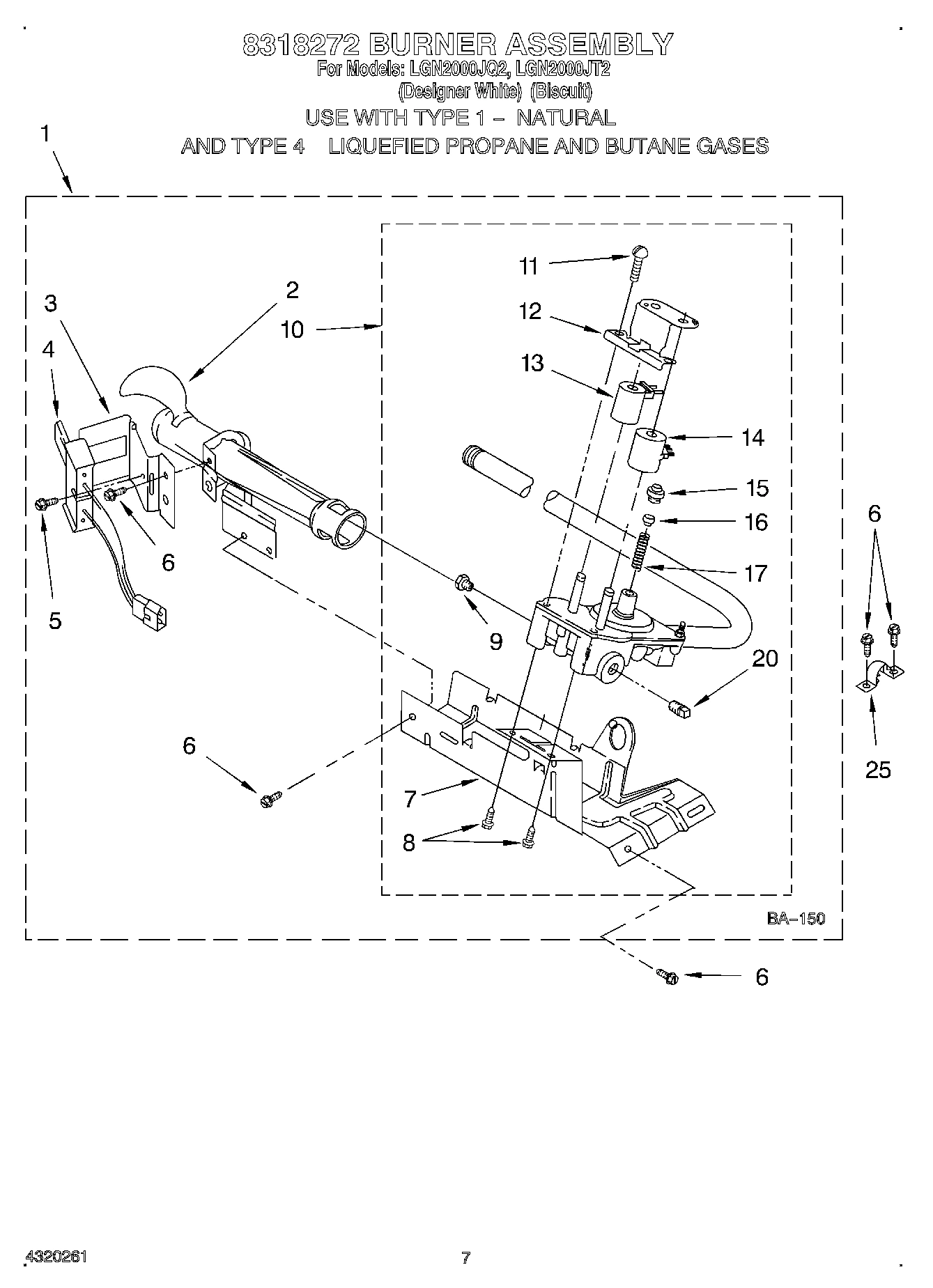 04 - 8318272 BURNER ASSEMBLY