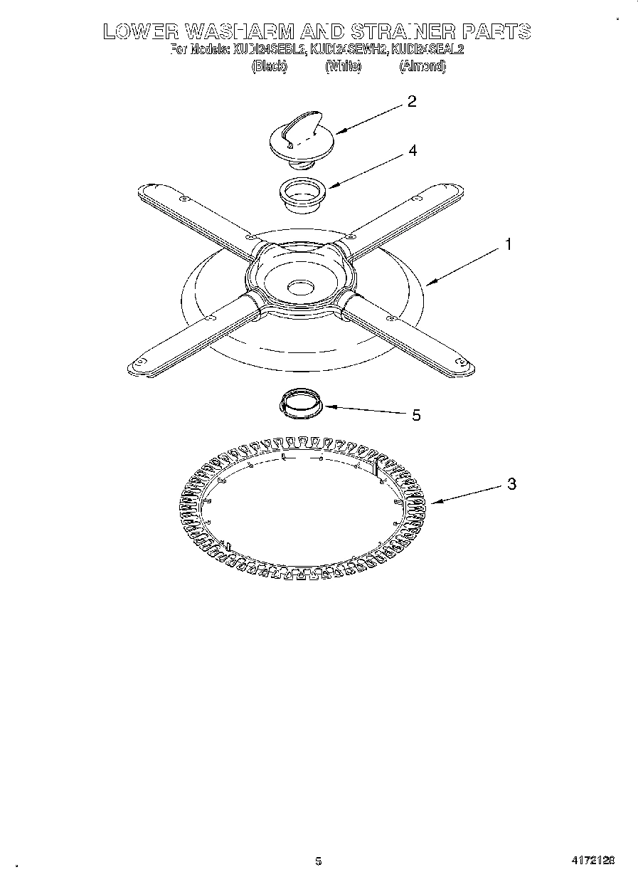 04 - LOWER WASHARM AND STRAINER