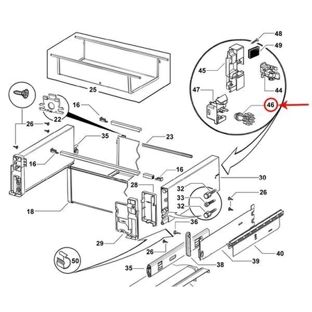 840390 Fisher & Paykel Refrigerator Drawer An