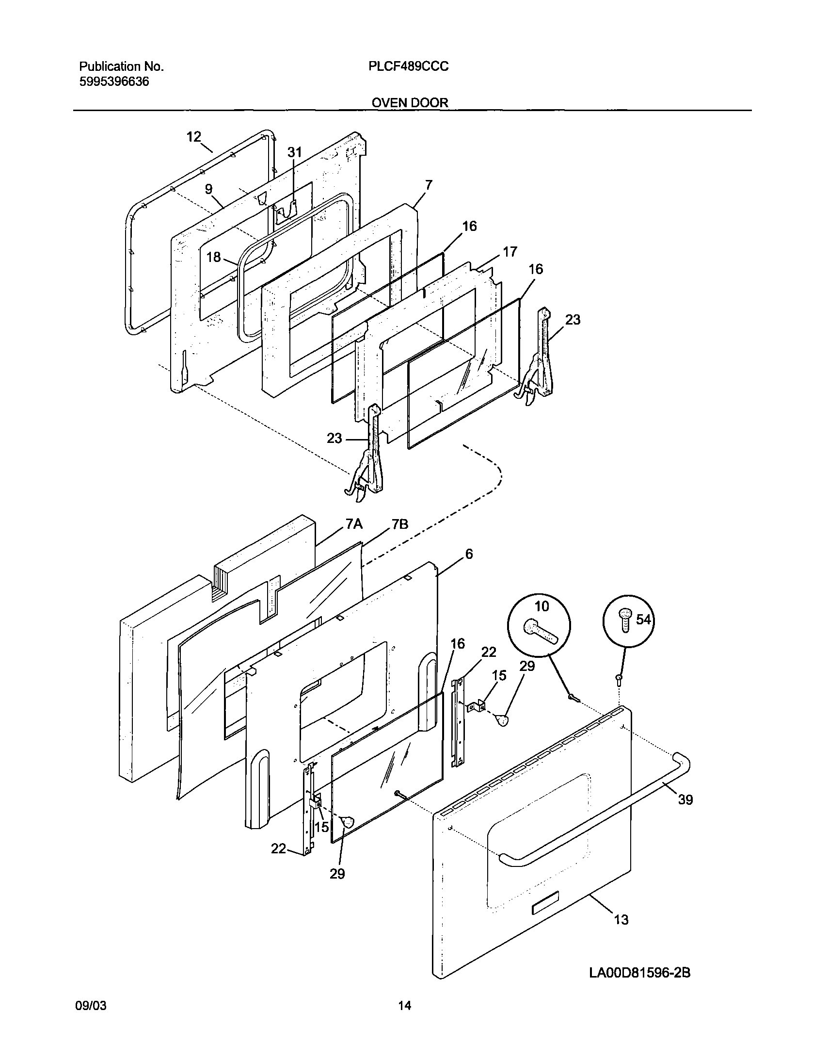 13 - OVEN DOOR