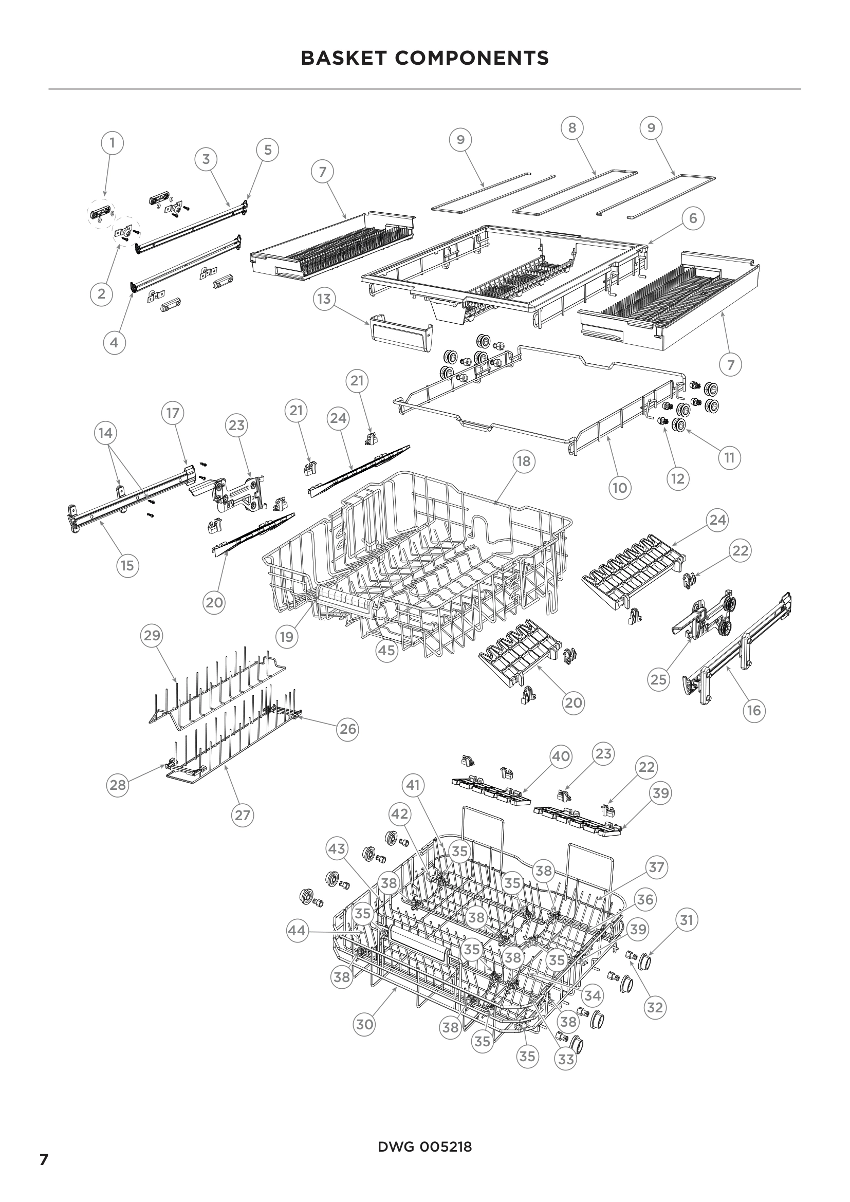 BASKET COMPONENTS