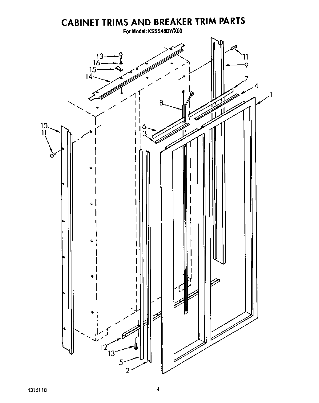 03 - CABINET TRIMS AND BREAKER TRIM