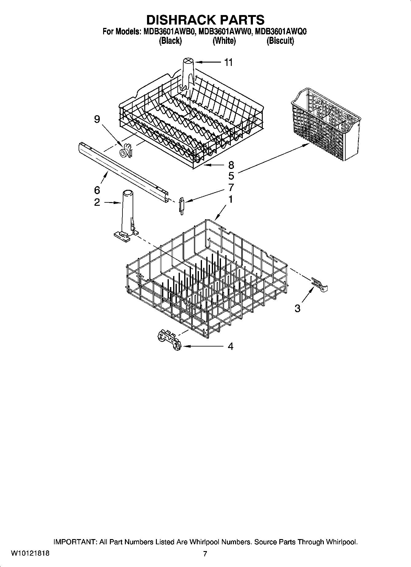 06 - DISHRACK PARTS, OPTIONAL PARTS (NOT INCLUDED)