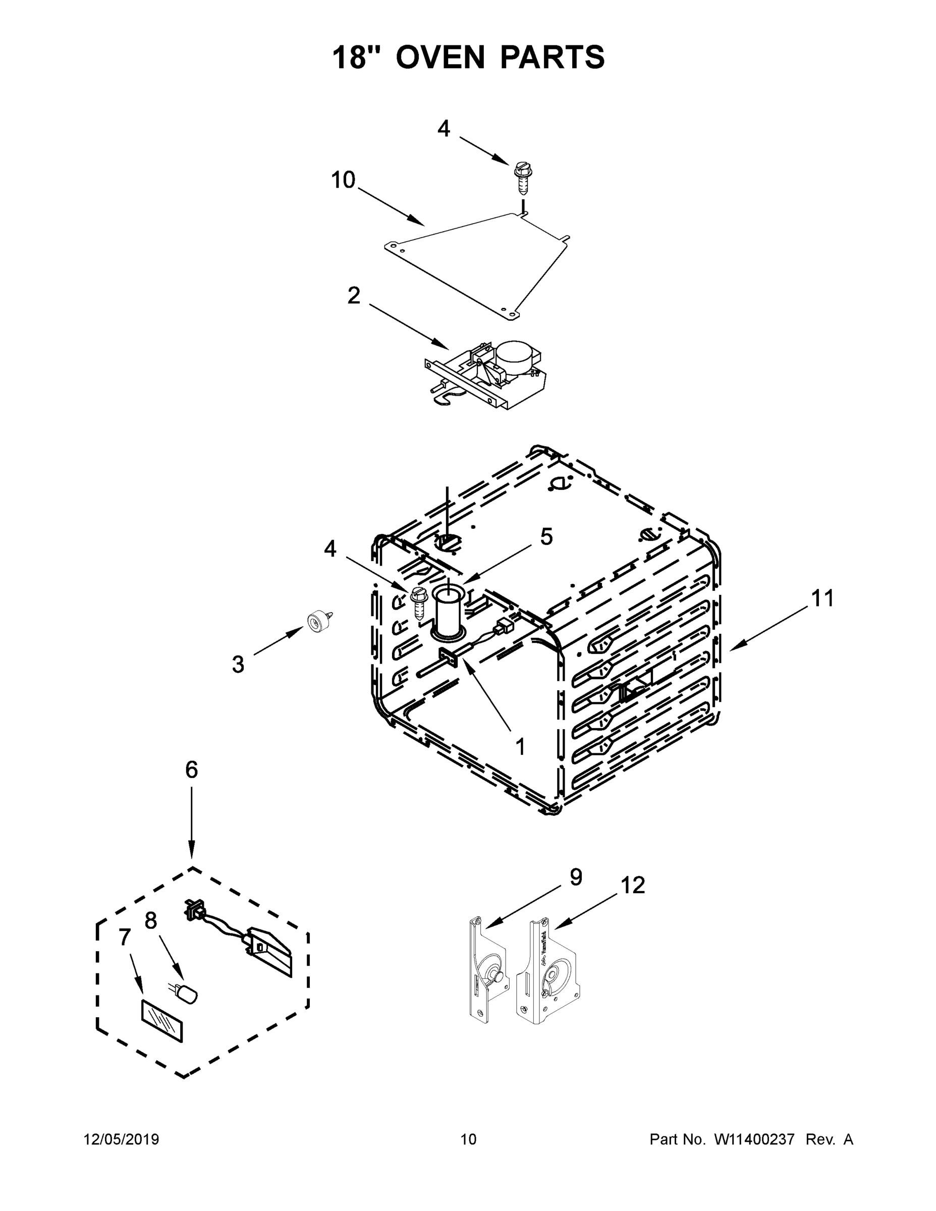 06 - 18" OVEN PARTS