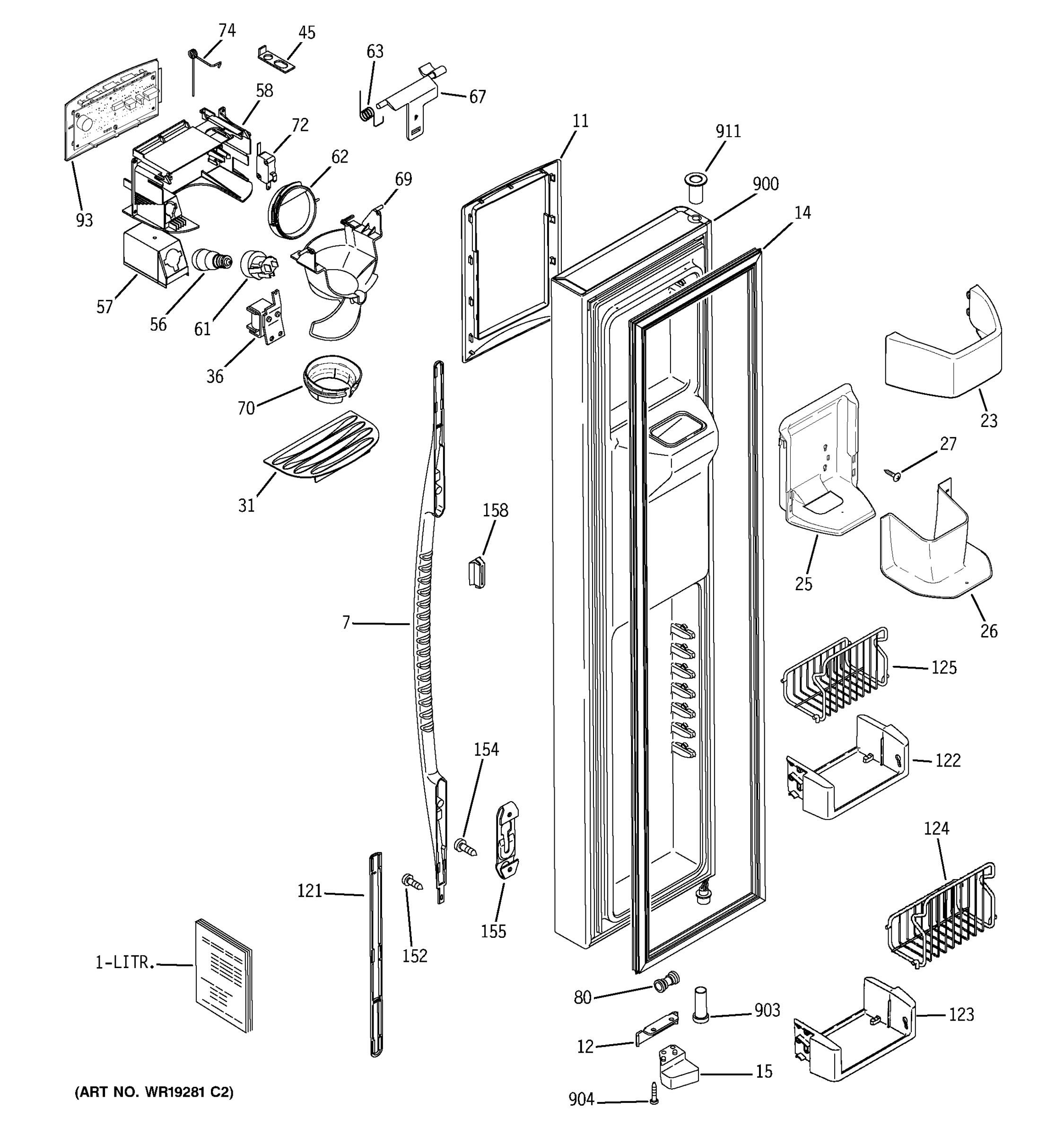 FREEZER DOOR