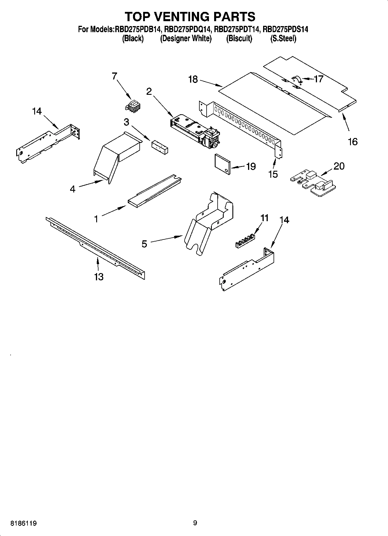 07 - TOP VENTING PARTS, OPTIONAL PARTS