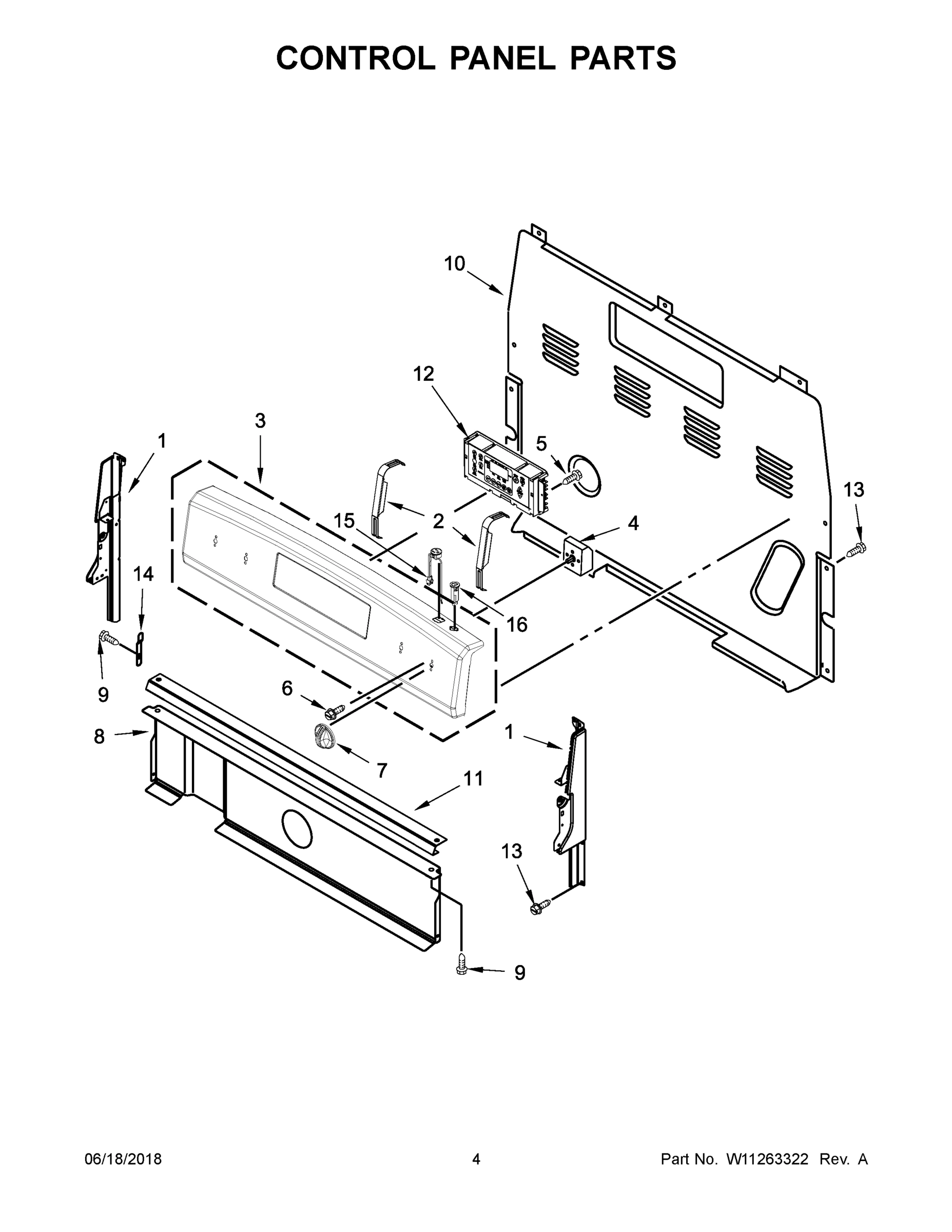 03 - CONTROL PANEL PARTS