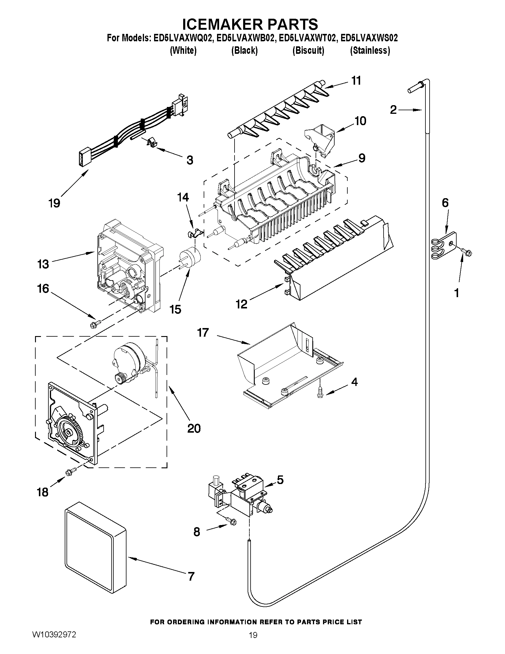 12 - ICEMAKER PARTS