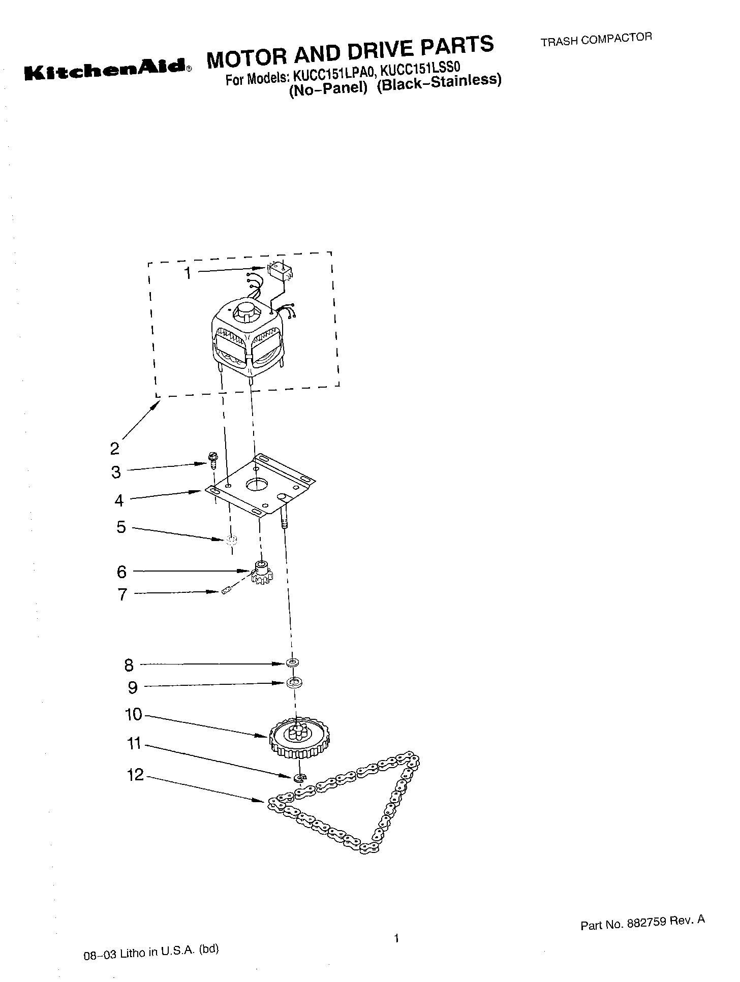 01 - MOTOR AND DRIVE PARTS