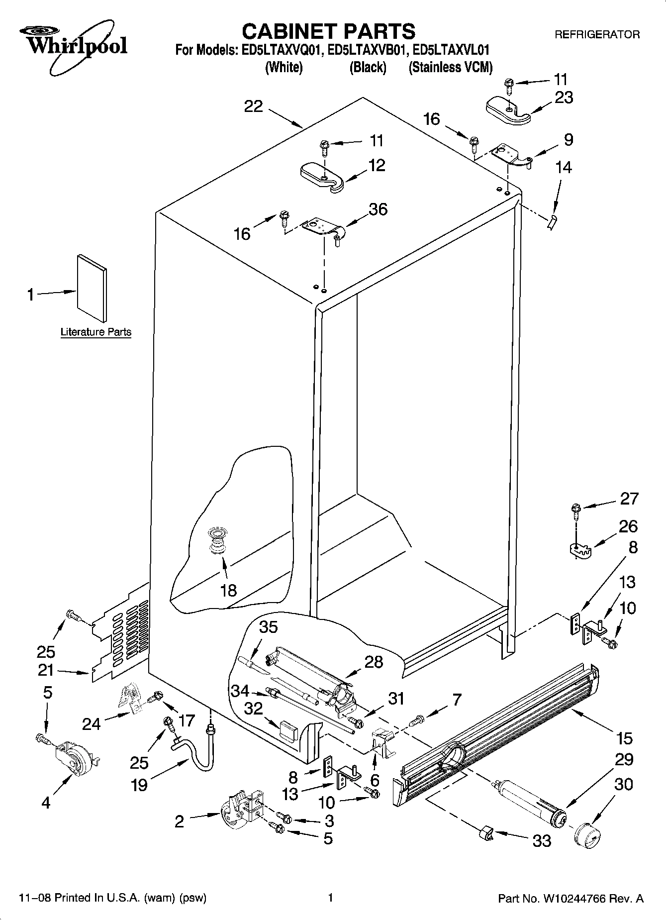 01 - CABINET PARTS