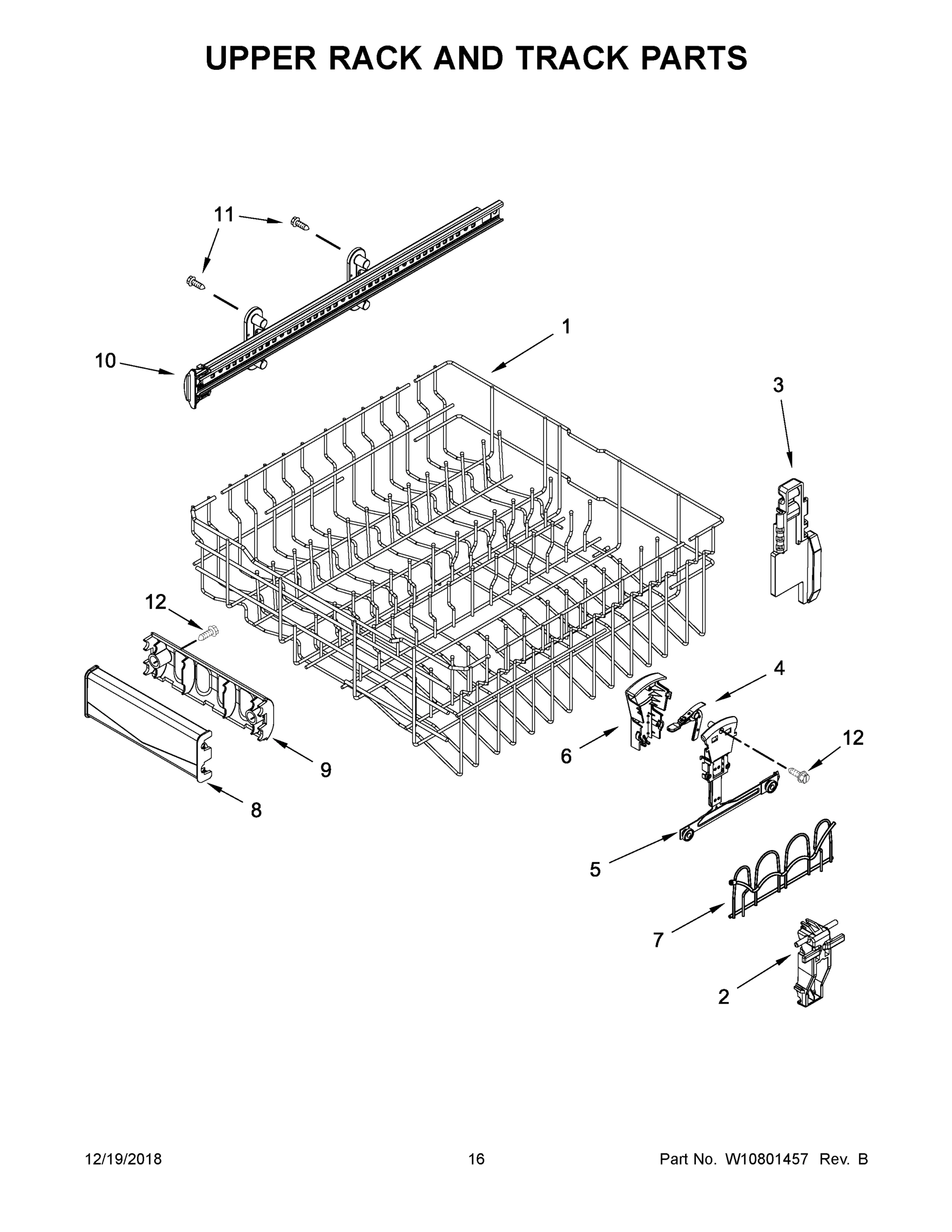 09 - UPPER RACK AND TRACK PARTS