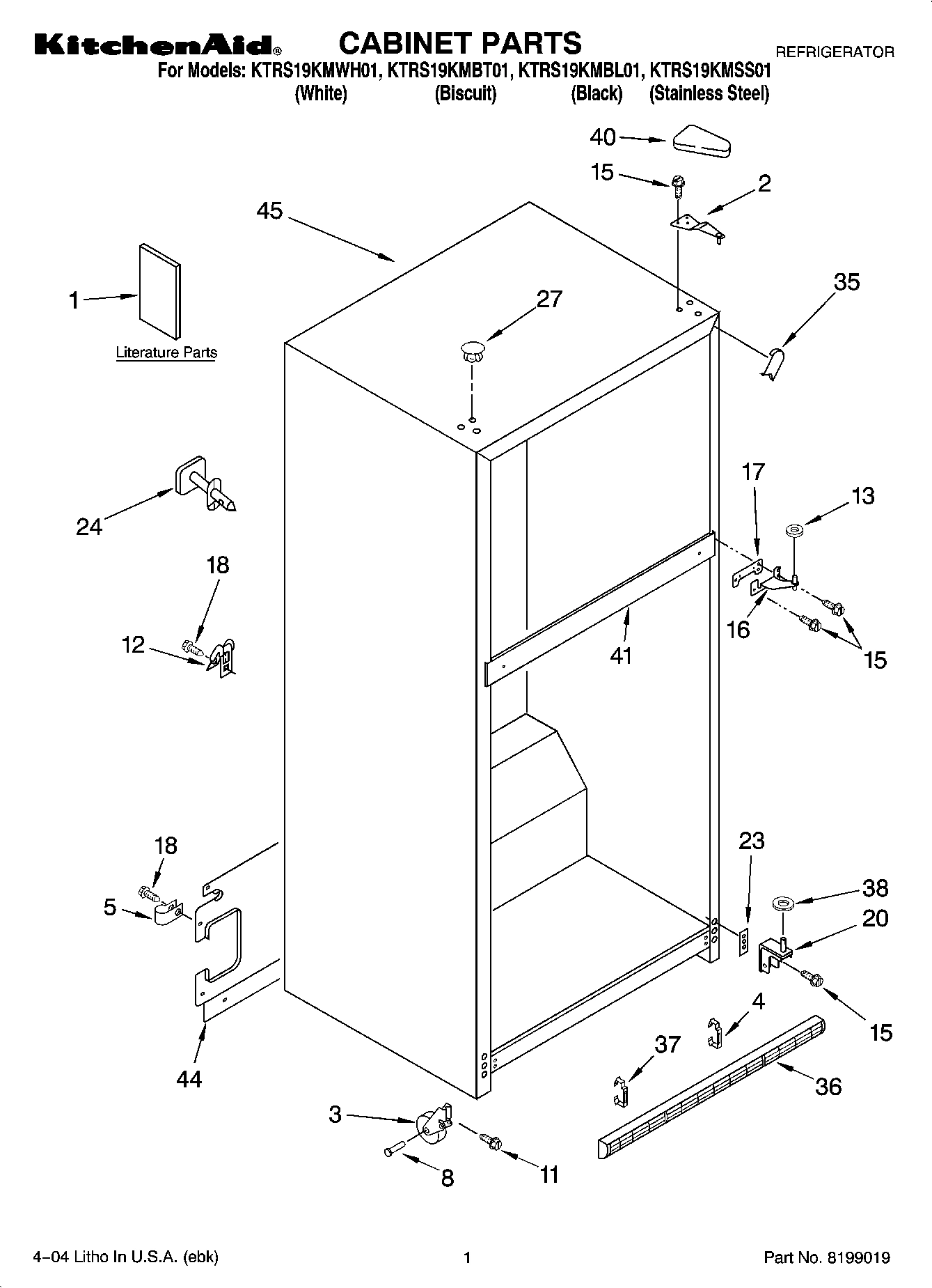 01 - CABINET PARTS