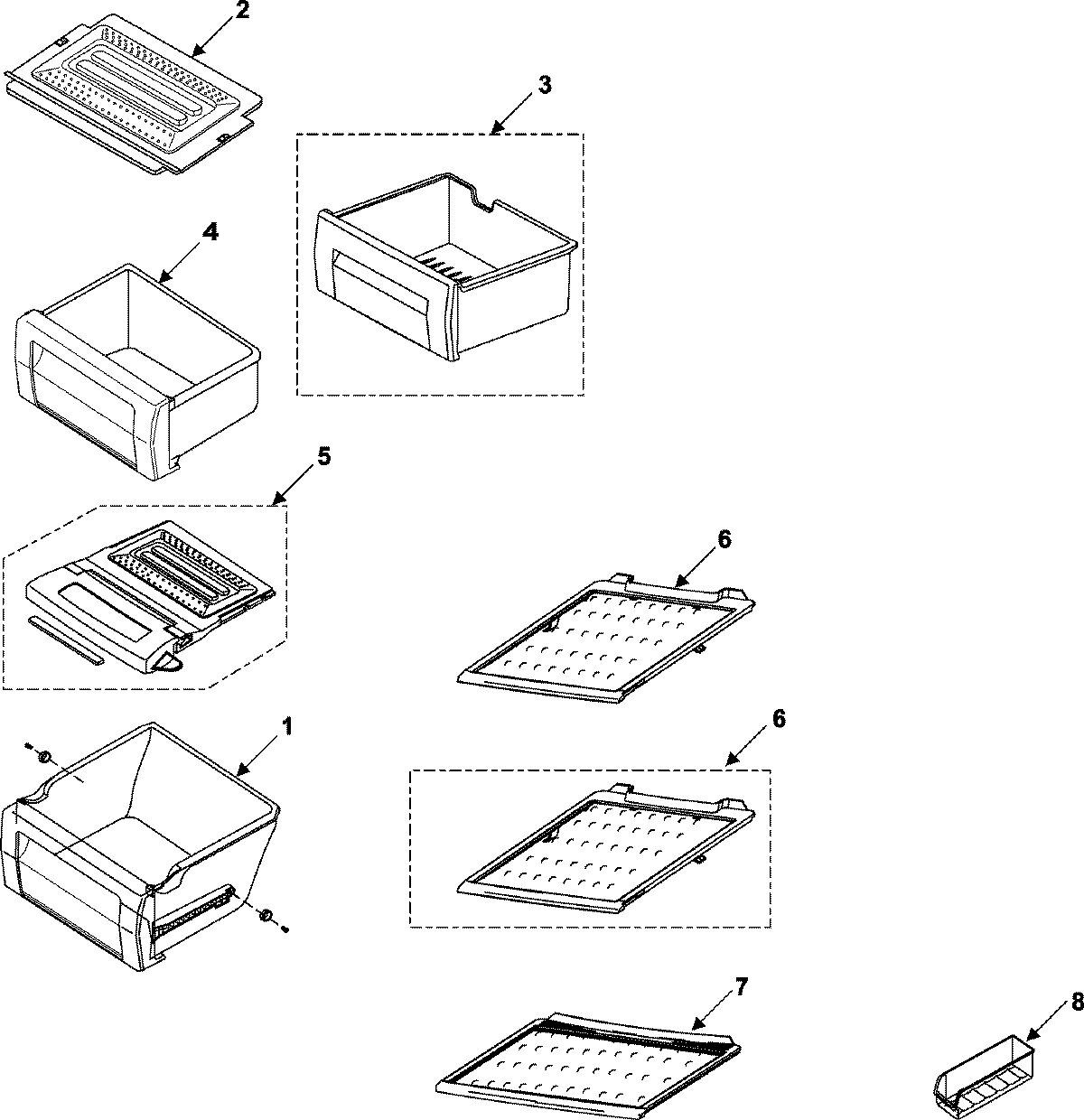 12 - REFRIGERATOR SHELVES