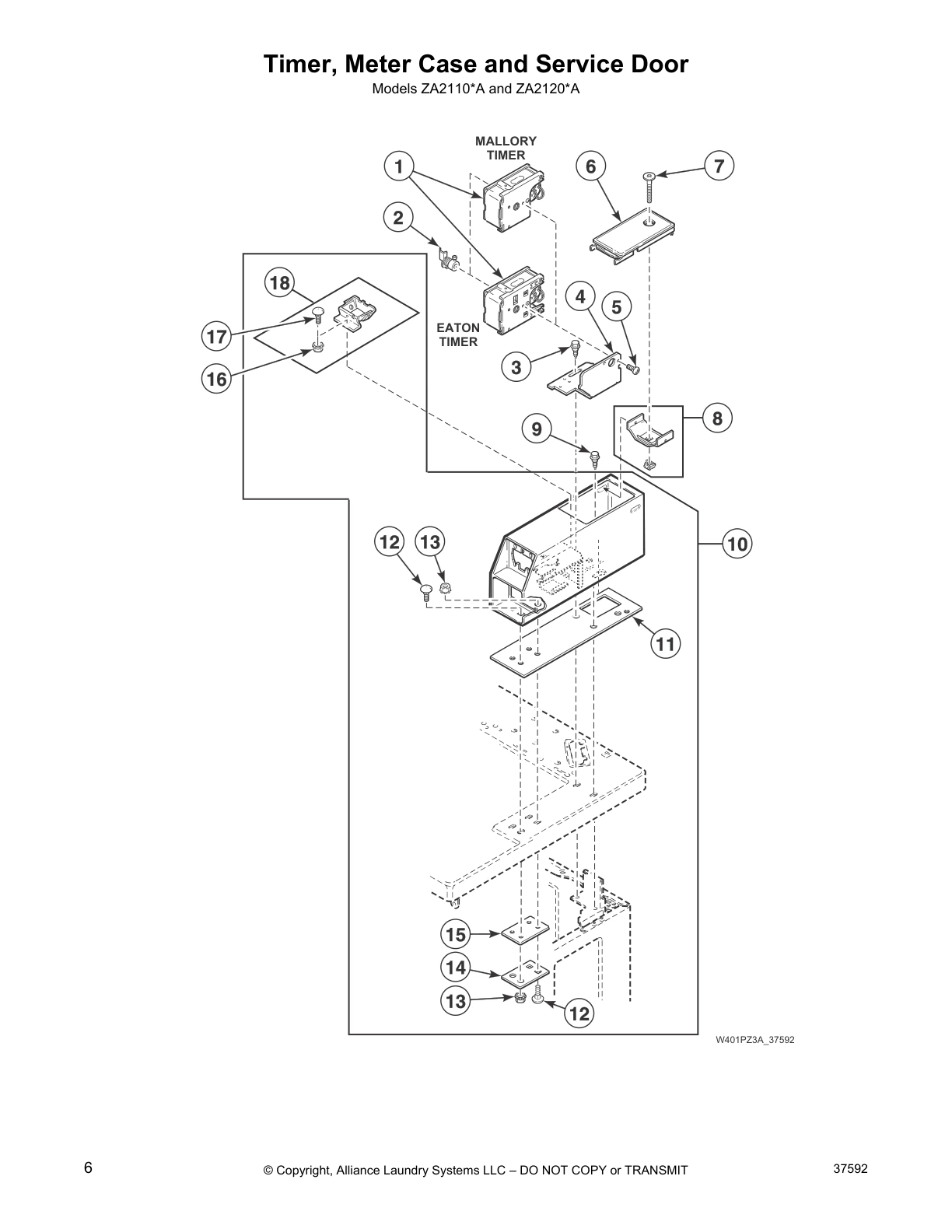 Timer, Meter Case and Service Door