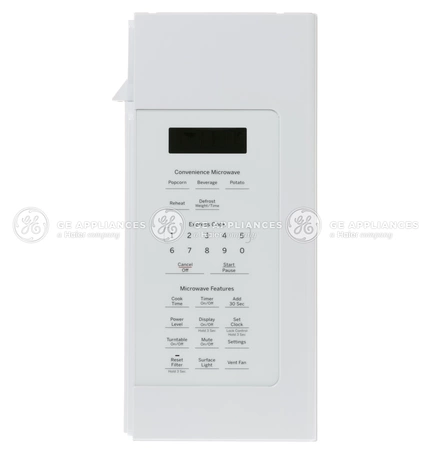 WB56X30187 GE Microwave Control Panel White L