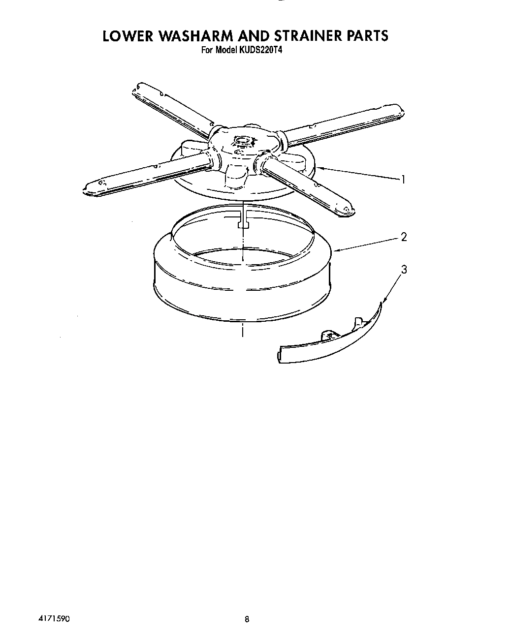 06 - LOWER WASHARM AND STRAINER