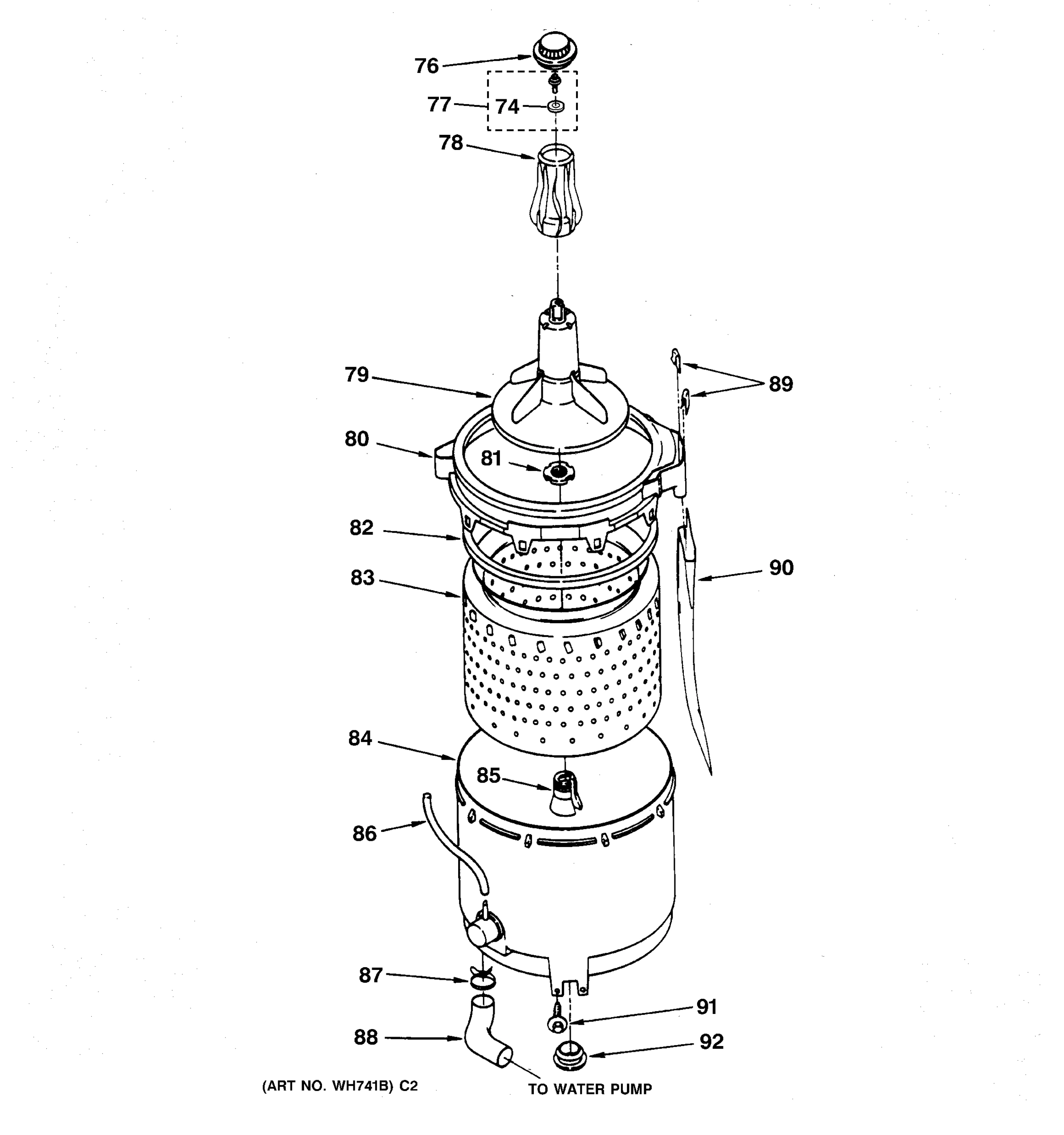 AGITATOR, BASKET & TUB PARTS