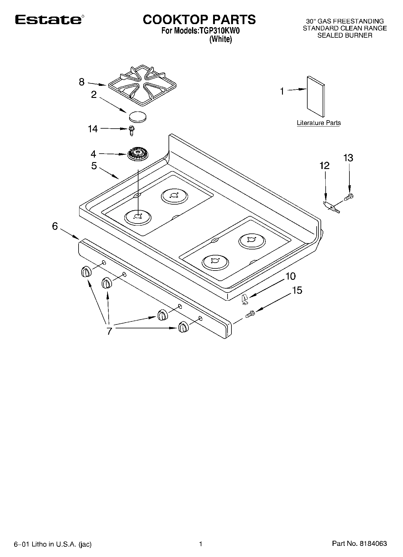 01 - COOKTOP, LITERATURE
