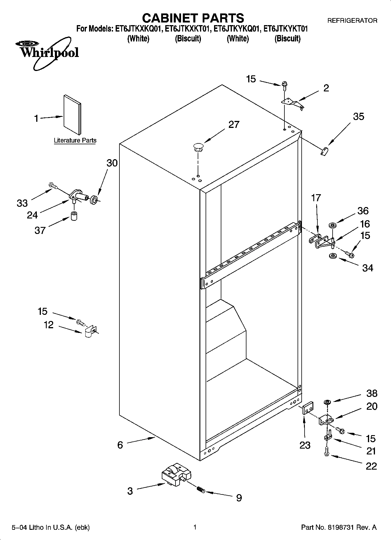 01 - CABINET PARTS