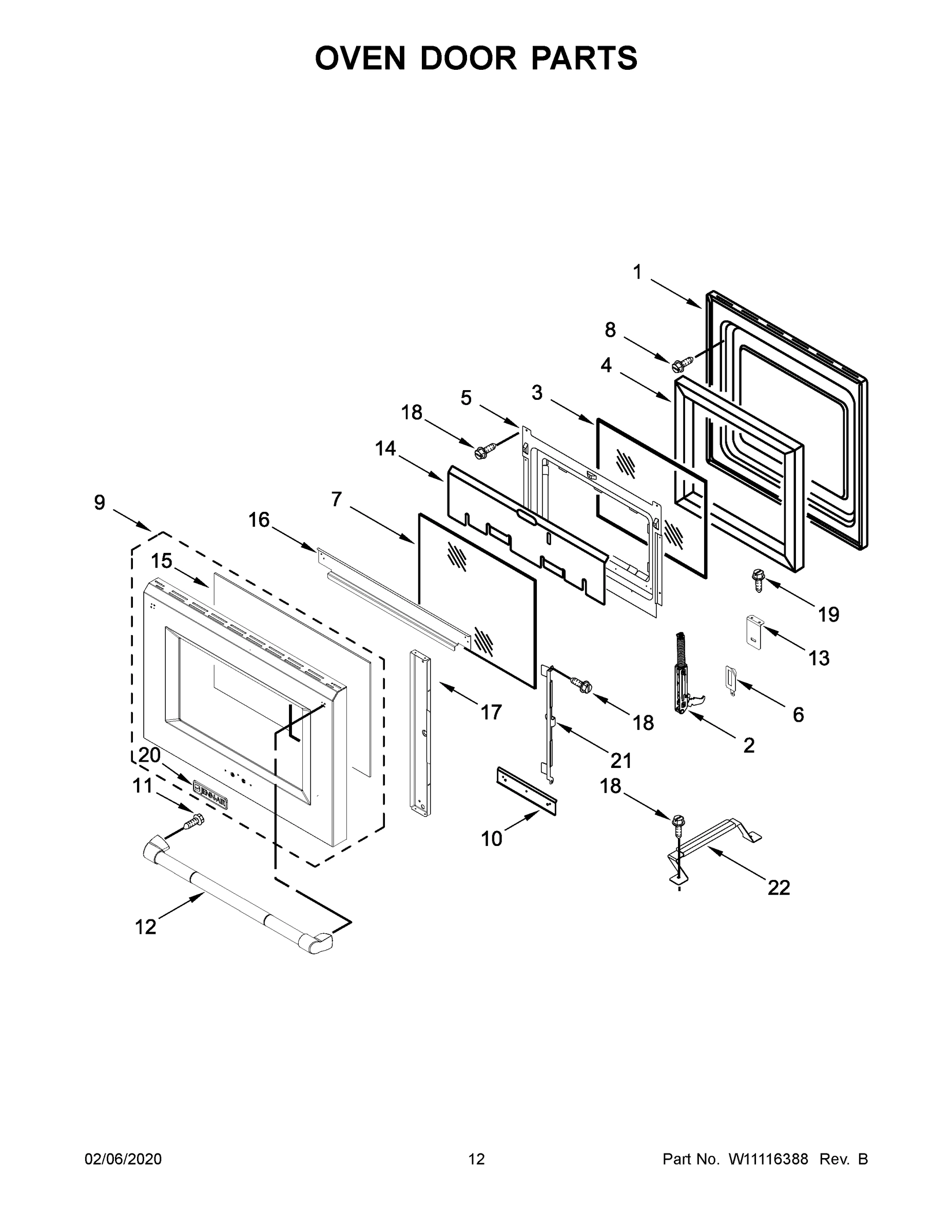 07 - OVEN DOOR PARTS