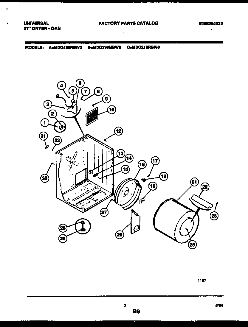 02 - CABINET AND COMPONENT PARTS