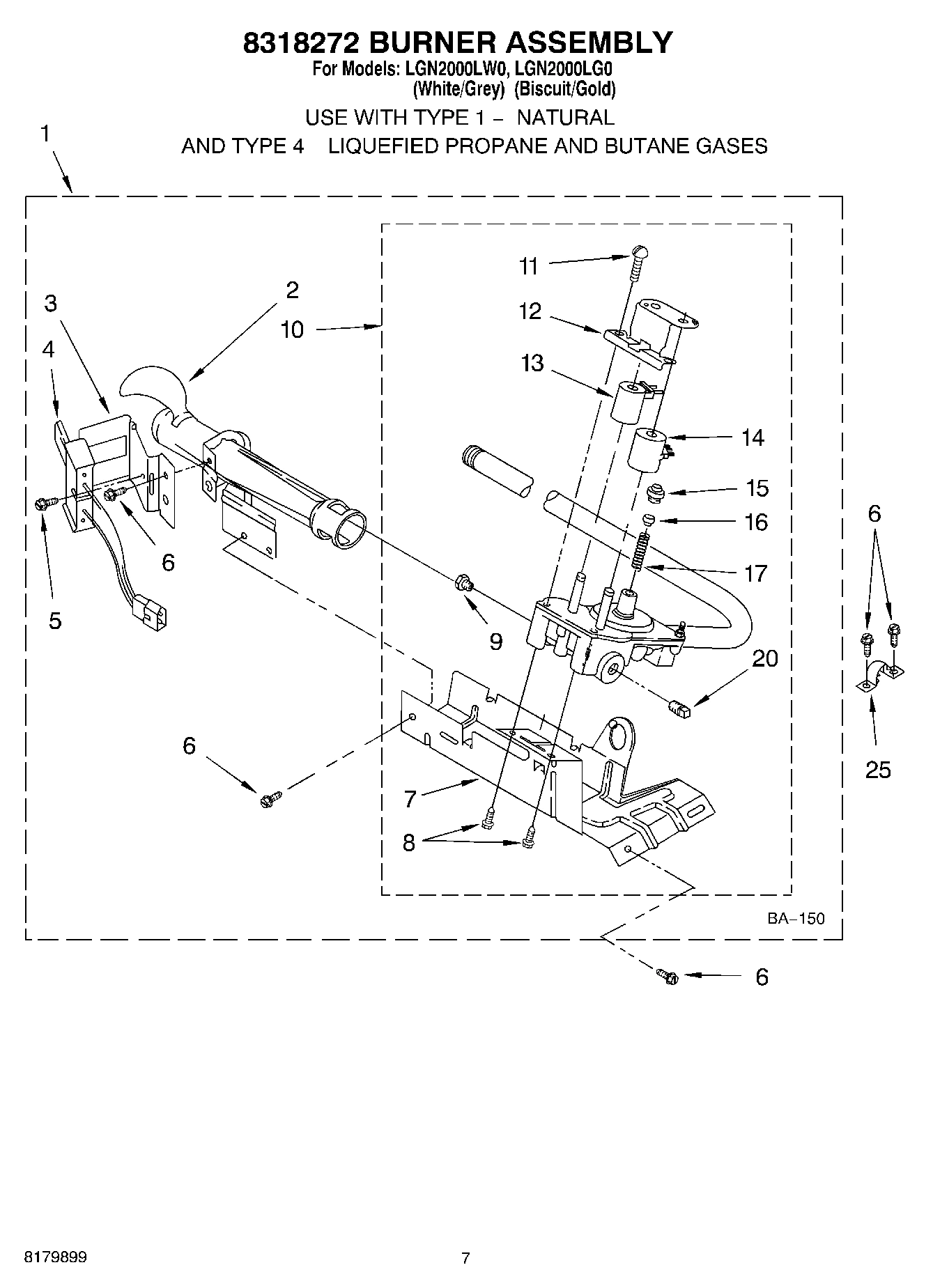 04 - 8318272 BURNER ASSEMBLY