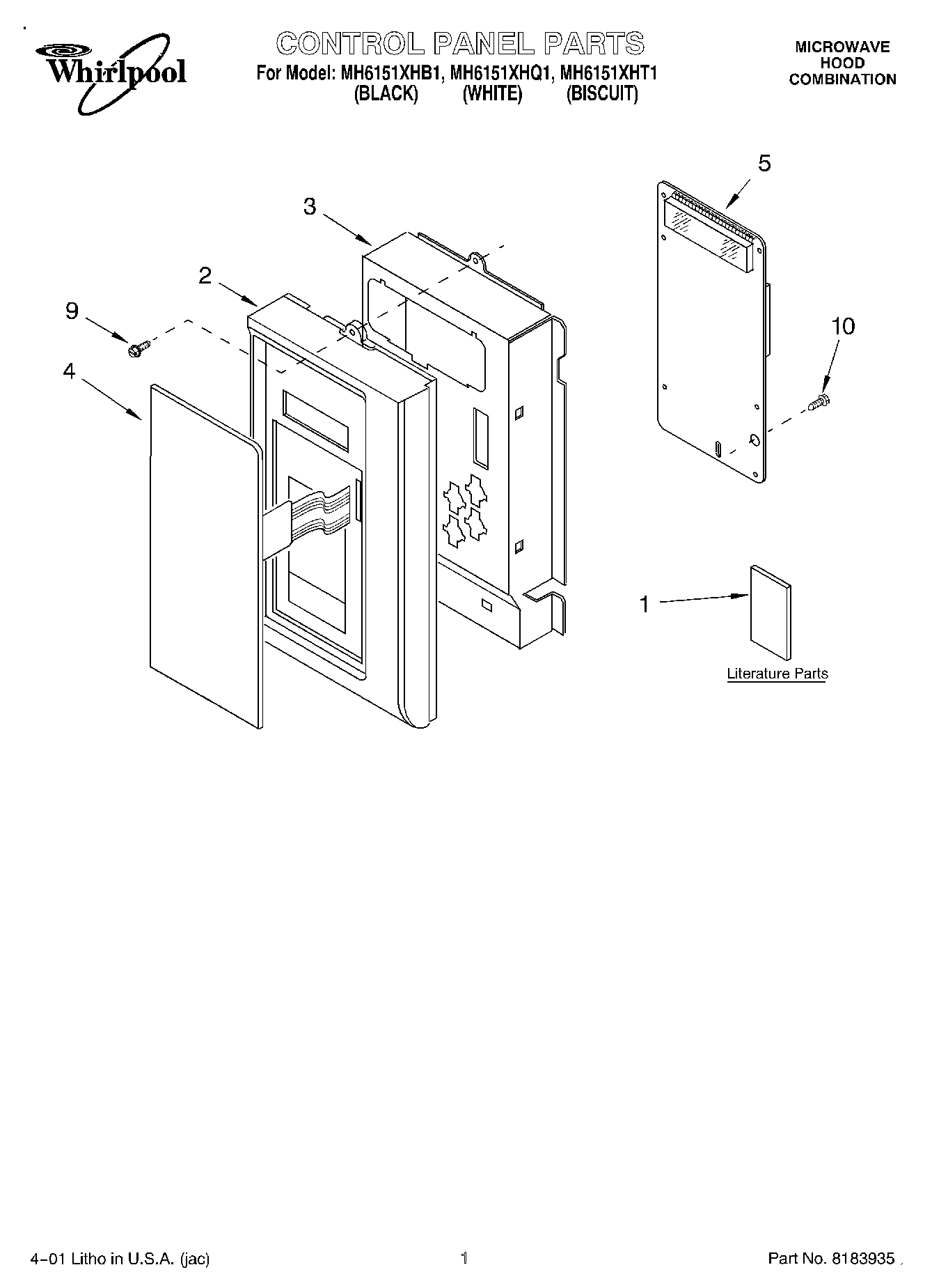 01 - CONTROL PANEL, LITERATURE