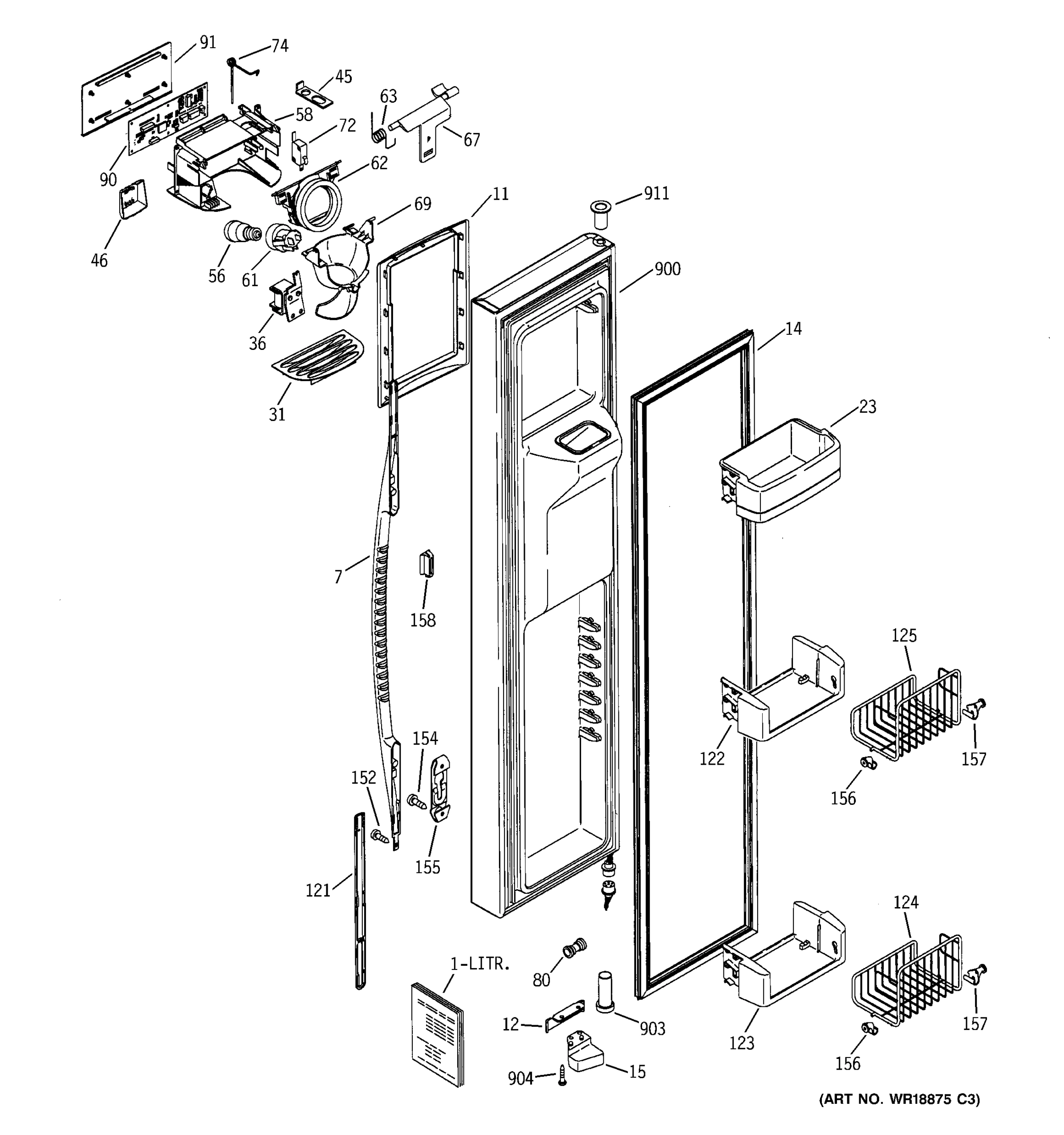 FREEZER DOOR