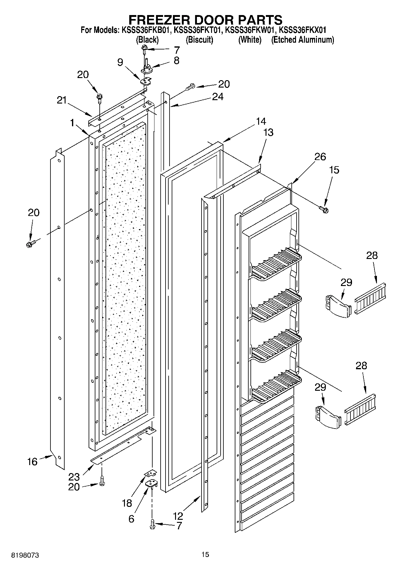 10 - FREEZER DOOR