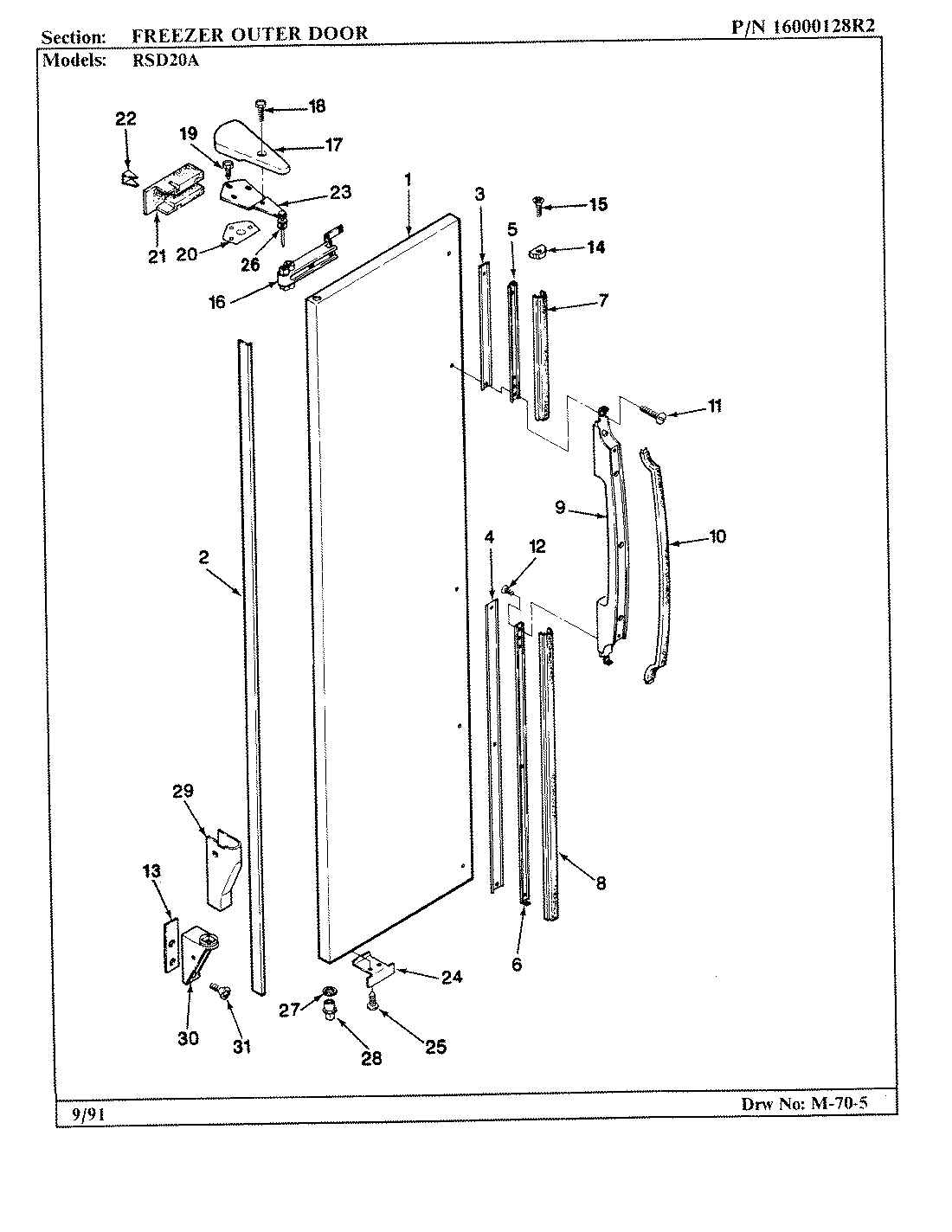 04 - FREEZER OUTER DOOR