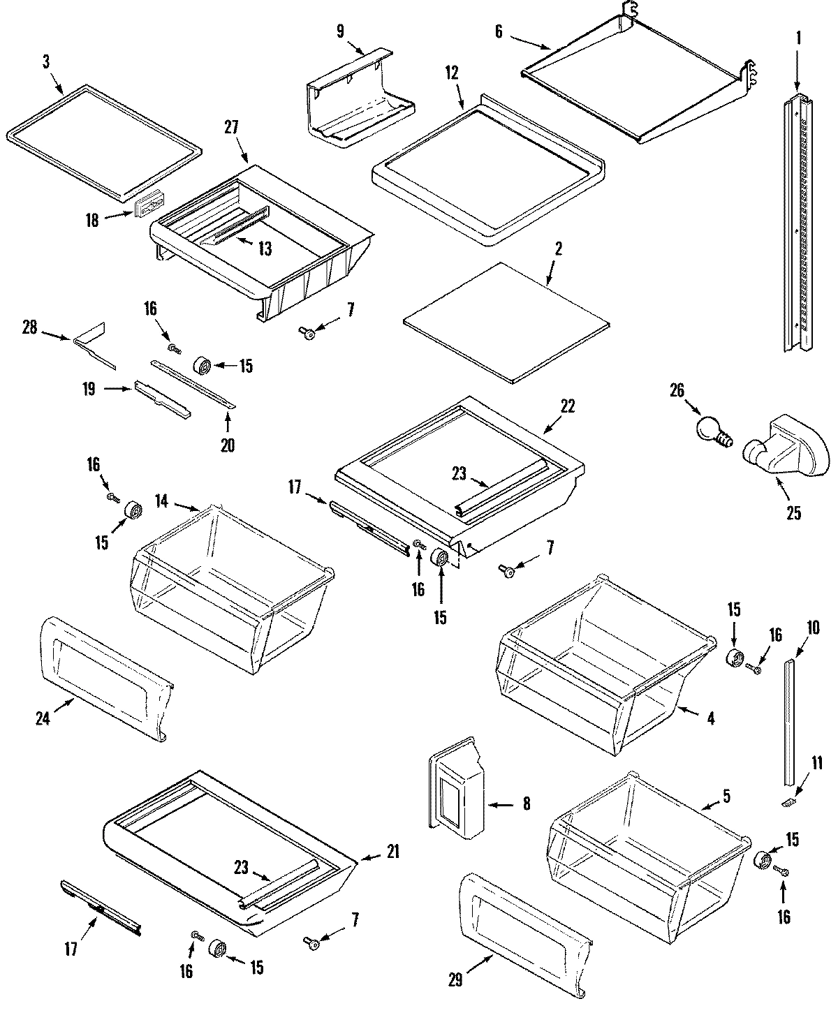 12 - SHELVES & ACCESSORIES